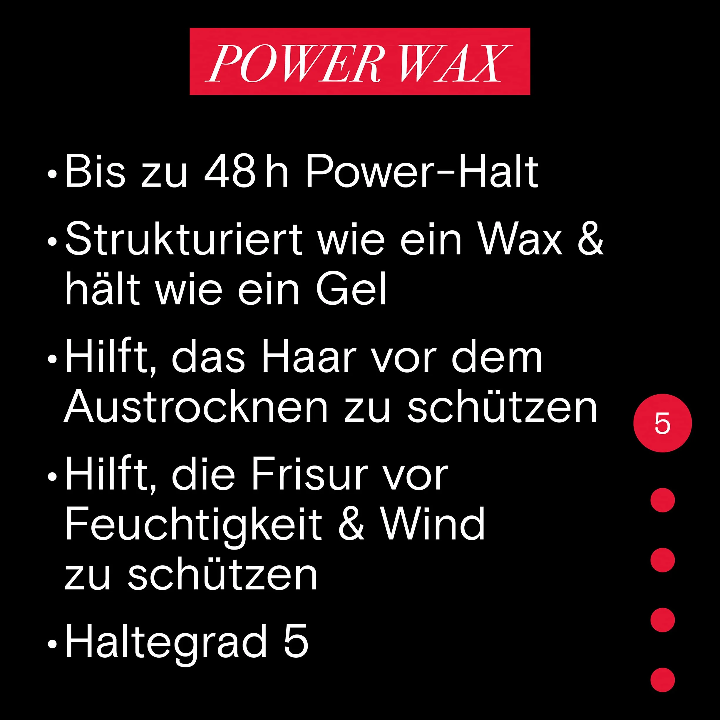 Taft wosk do stylizacji włosów o stopniu utrwalania 5 (75 ml), do 48 godzin