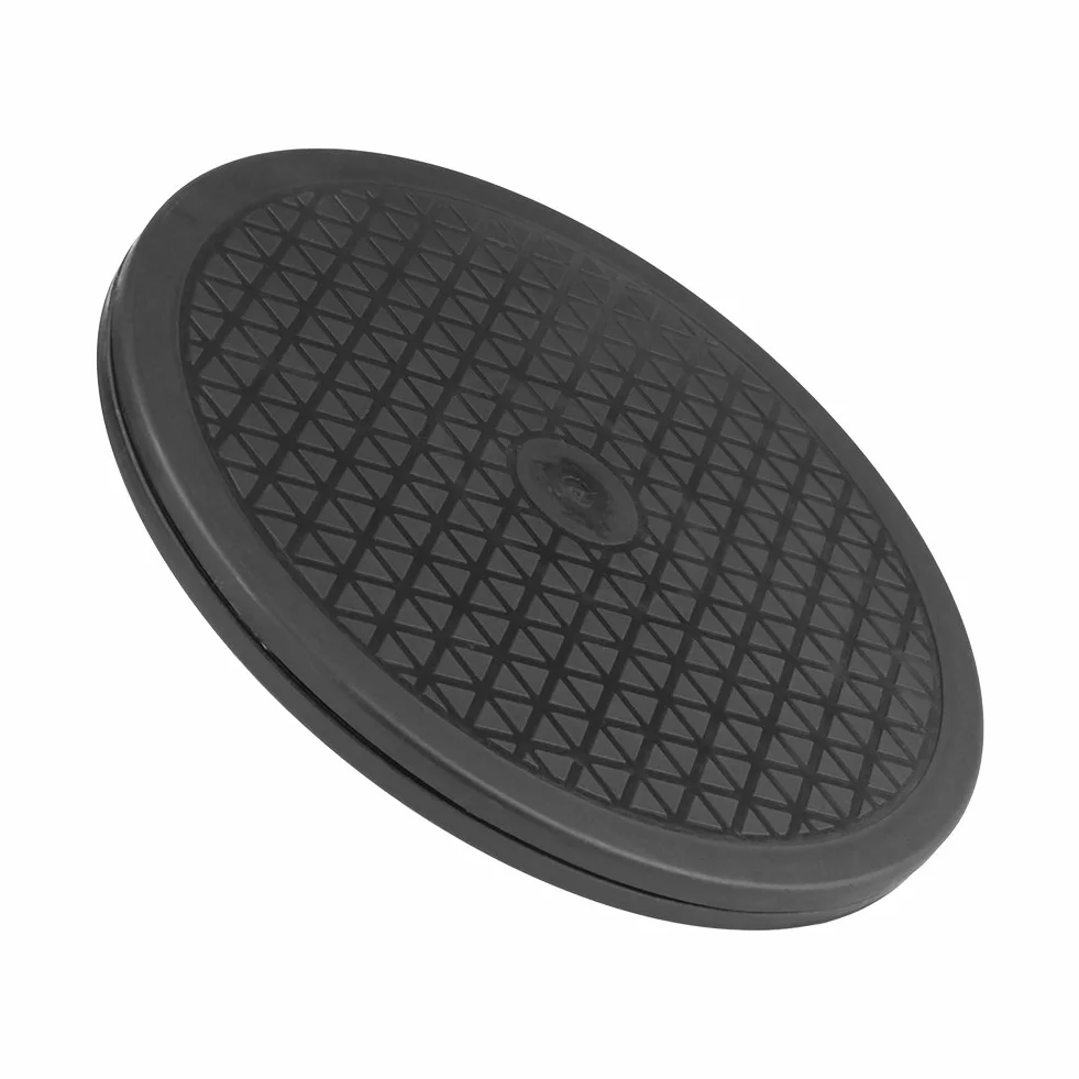 360 Stopni 10-calowa Platforma Obrotowa Modelowanie Malowanie Natryskowe Stojak Gramofonowy 25cm Czarny Leniwy Gramofon Obrotowa Podstawa Podstawowa z Rowkami Bez Zarysowań do Kolekcji Wyświetlaczy, M
