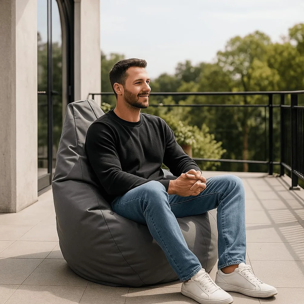 Pufa Worek do Siedzenia 225L EKO Szara