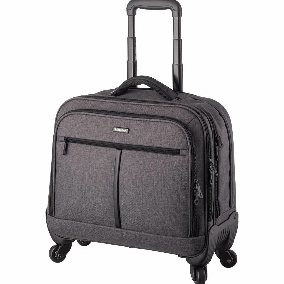 Walizka na laptopa Phoenix na kółkach, 44 cm, 15 l, szara