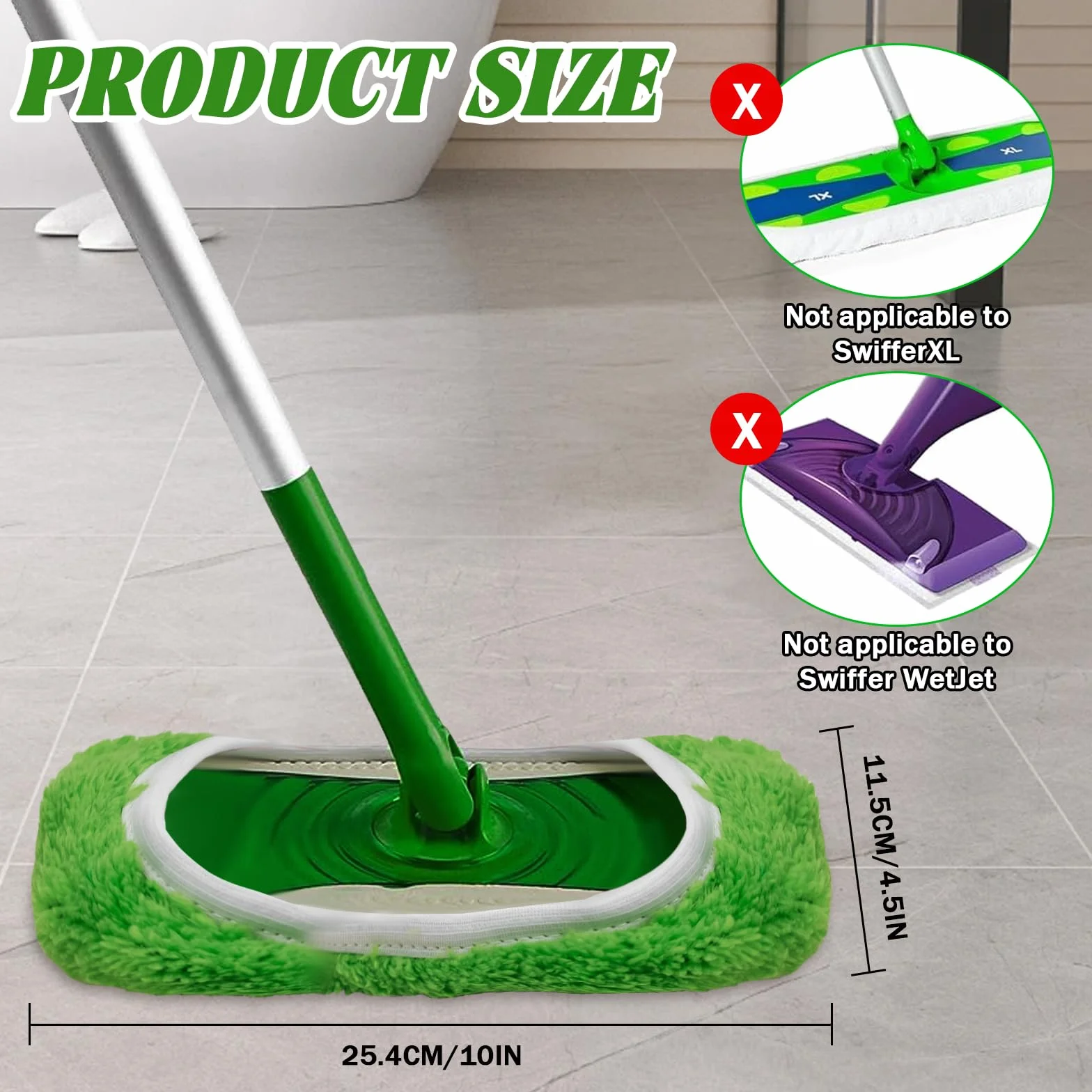 Ściereczki podłogowe Swiffer wielokrotnego użytku 10 sztuk do mokrej podłogi