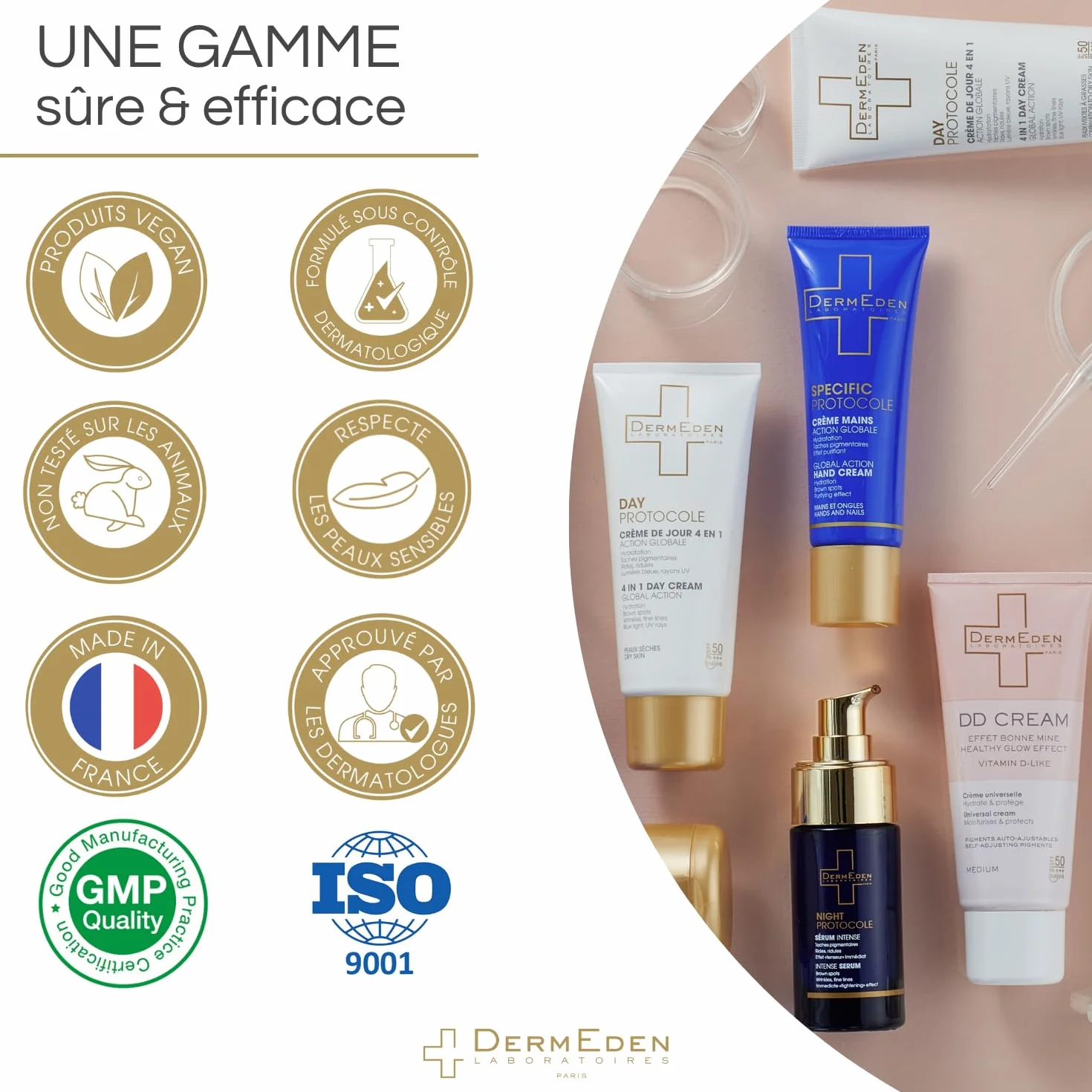 DermEden – Firming Stretch Mark Care 200 ml – działa przeciwko rozstępom i utracie jędrności, nawilża, redukuje i ujędrnia przebarwienia skórne, wyprodukowano we Francji przez nasze laboratoria