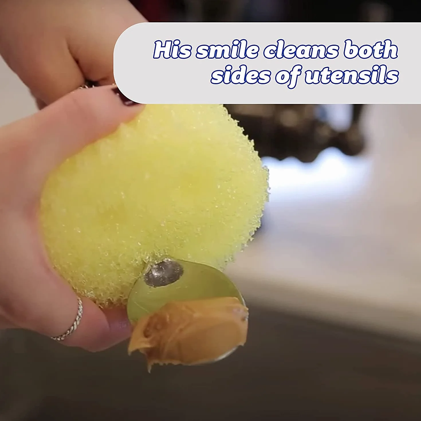 Scrub Daddy Gąbka Do Czyszczenia, Żółty, 4 Szt.