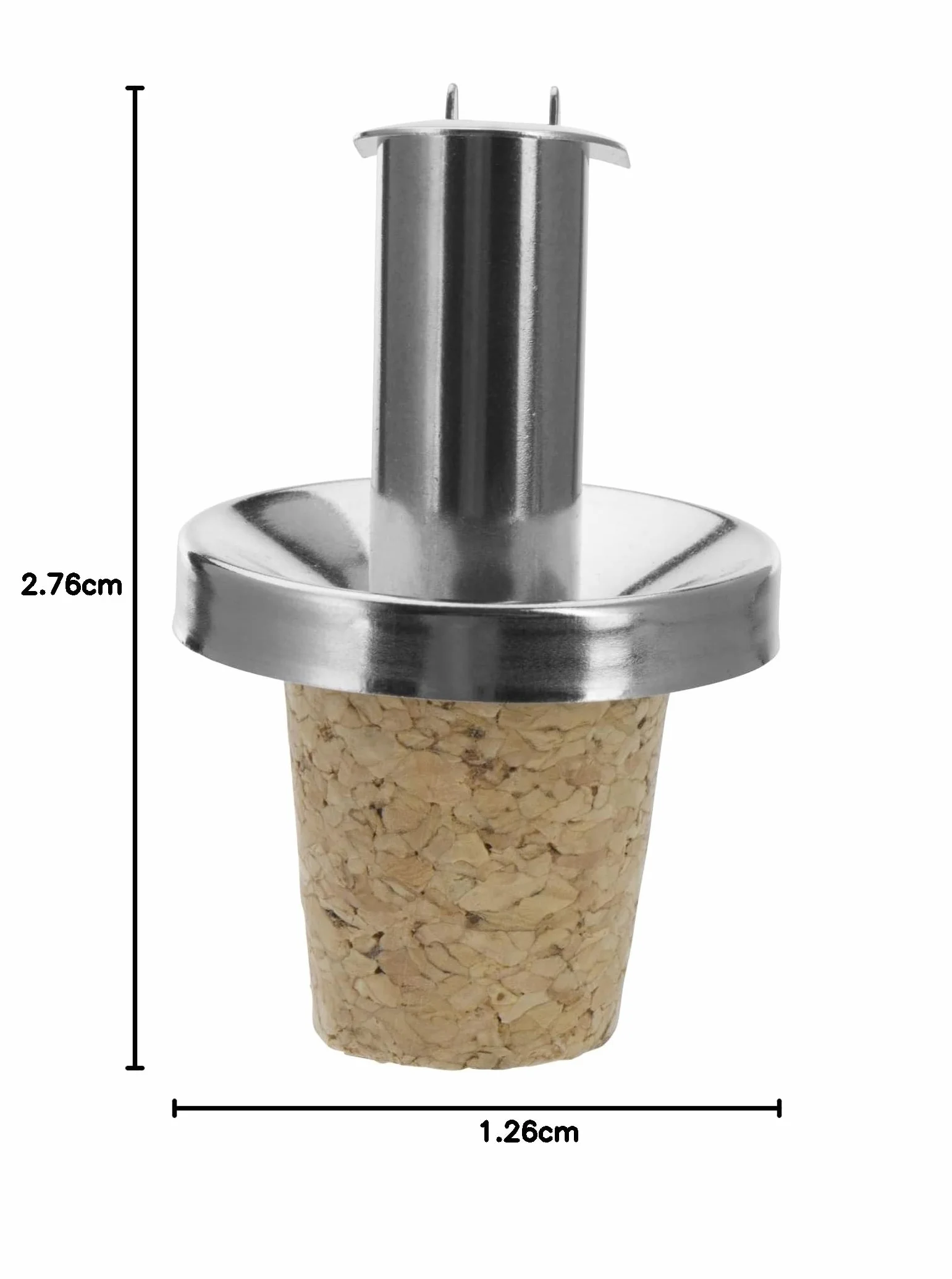 Westmark Nalewak do butelek oleju/octu, Z klapką, Metal/Stal nierdzewna, Korek naturalny, Inox Öl-Spezial, 47802180