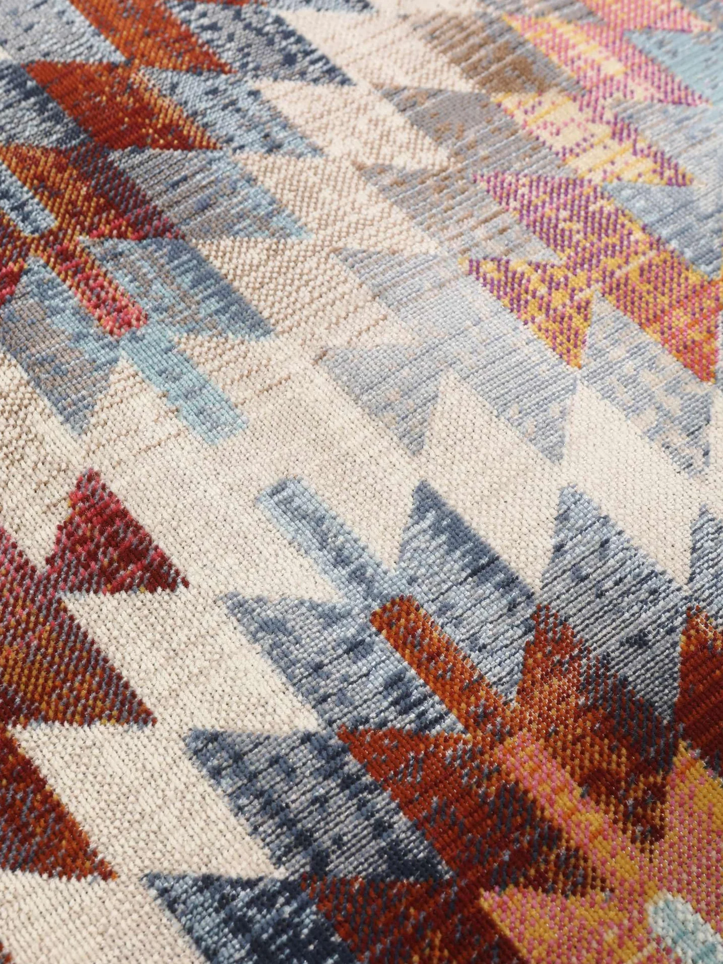 RugVista Kerala Dywan Nowoczesny 200 x 300 cm Prostokąt Niski Czerwony/Multi Oeko-Tex 100