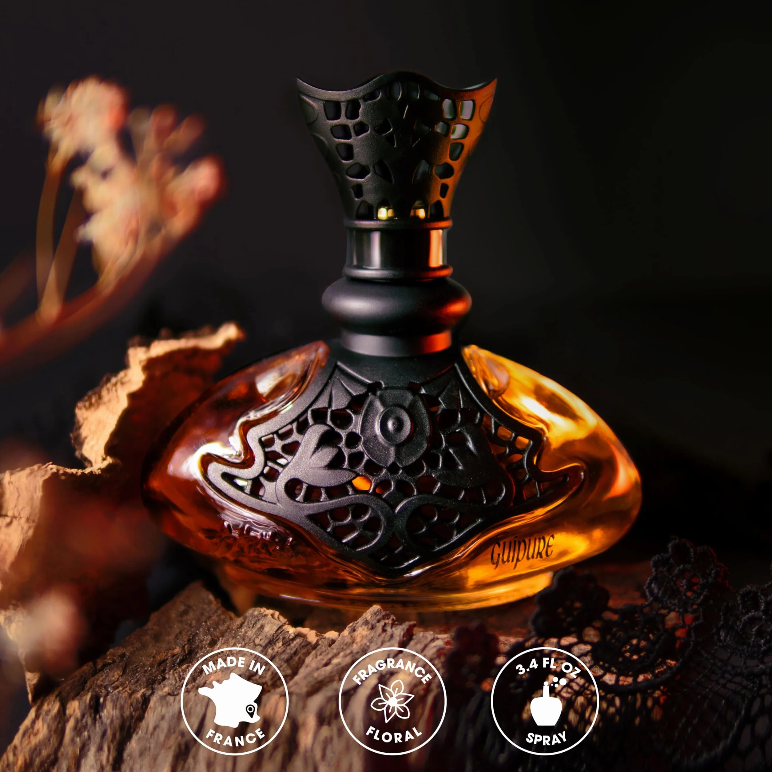 JEANNE ARTHES - Perfumy damskie z gipiury jedwabnej - Woda perfumowana - Butelka z rozpylaczem 100 ml - Wyprodukowano we Francji À Grasse