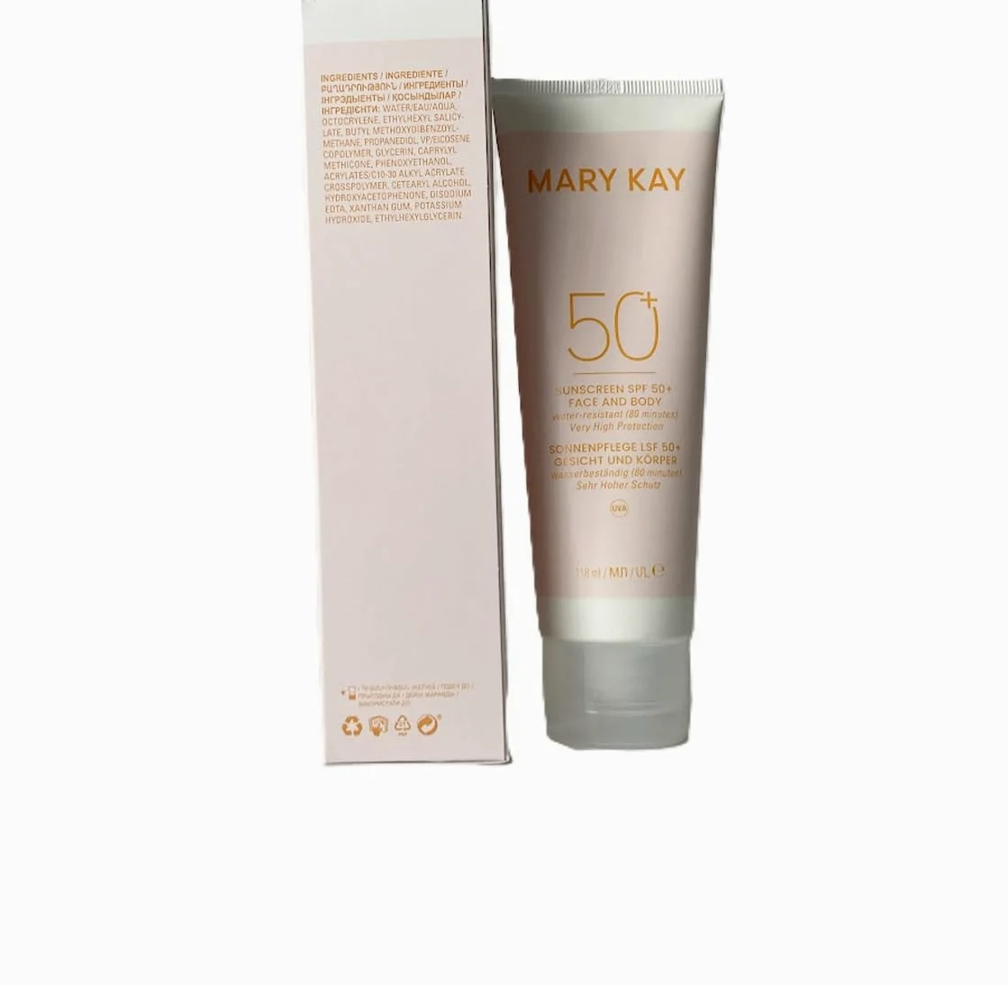 MARY KAY Krem przeciwsłoneczny Sunscreen LSF 50+ do pielęgnacji twarzy i ciała, 118 ml