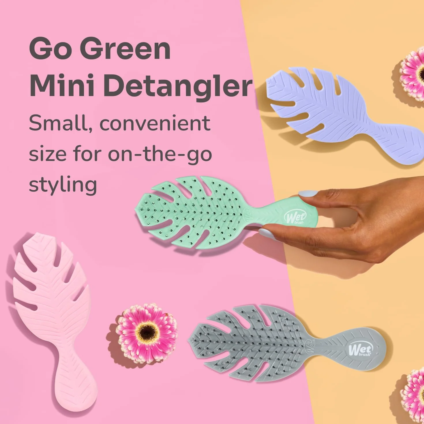 Wet Brush Go Green Mini szczotka do rozczesywania włosów zielona