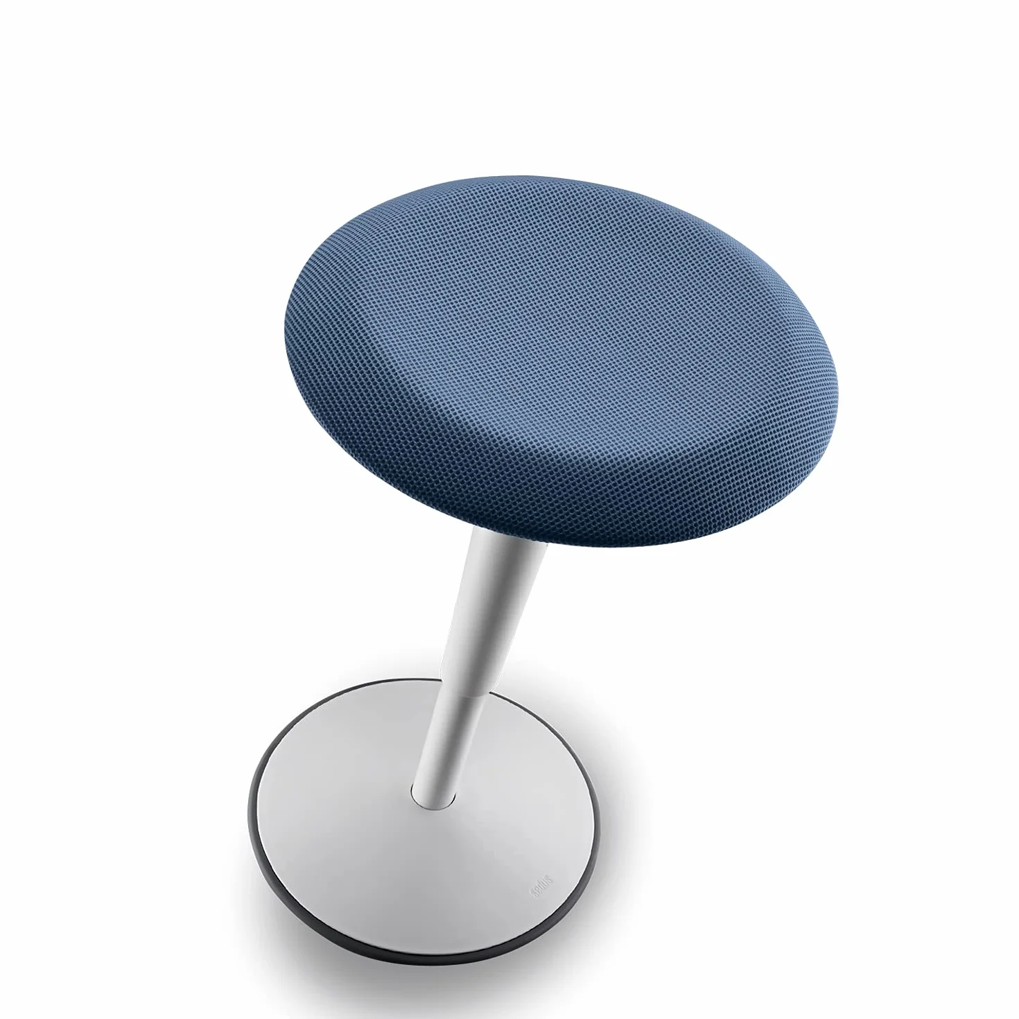 Sedus Se:fit, ergonomiczny taboret, stołek stojący, pomoc w stanie, niebieski, szary, tworzywo sztuczne, gumowa podstawa, 53-80 cm, regulacja wysokości