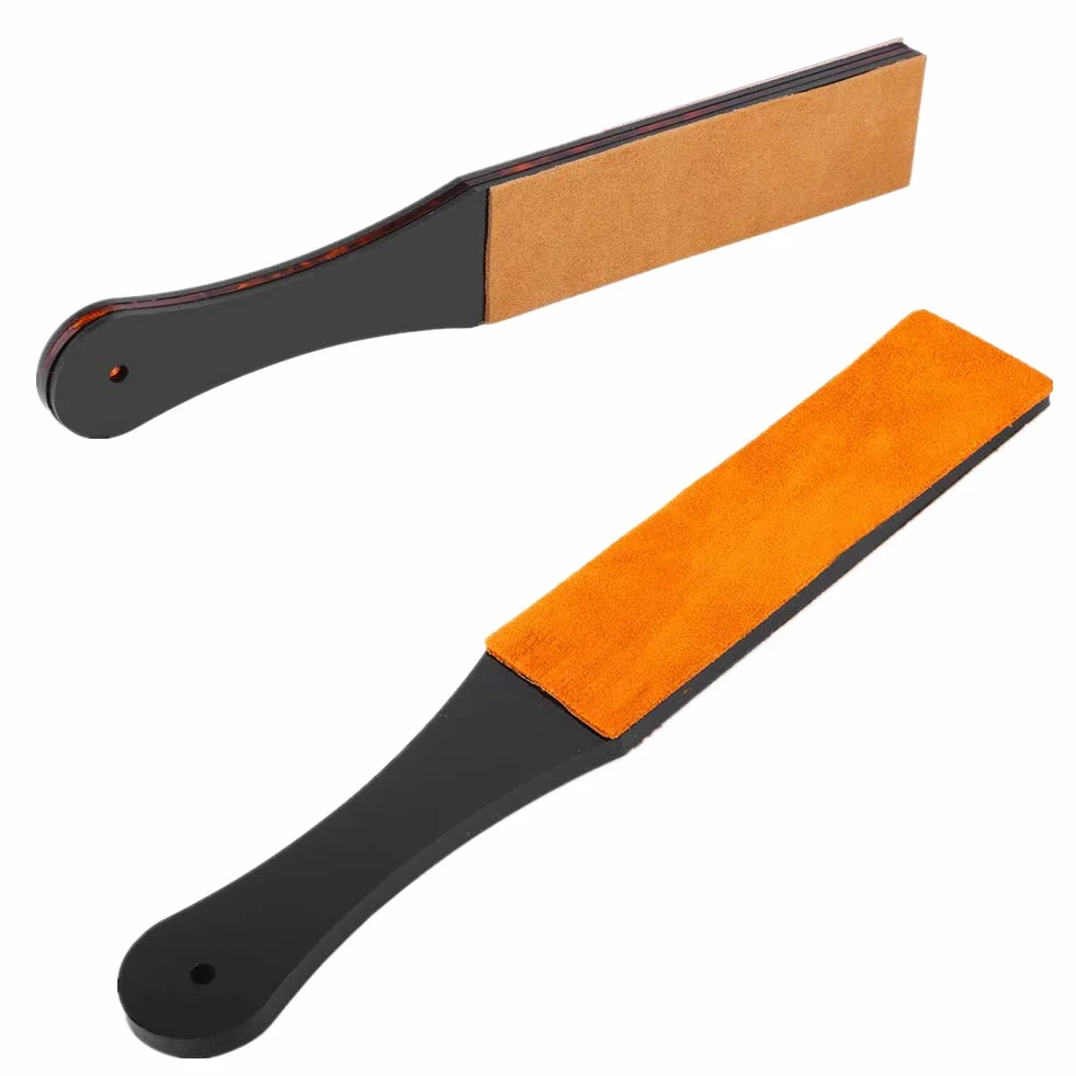 Skóra Sieka,Kamienie Ostrzenie Podwójny Rozmiar PU Skóra Zmiękczacz Golarka Pasek, Narzędzie do polerowania Ostrzałka Skórzany Strap Straight Strap Golarka