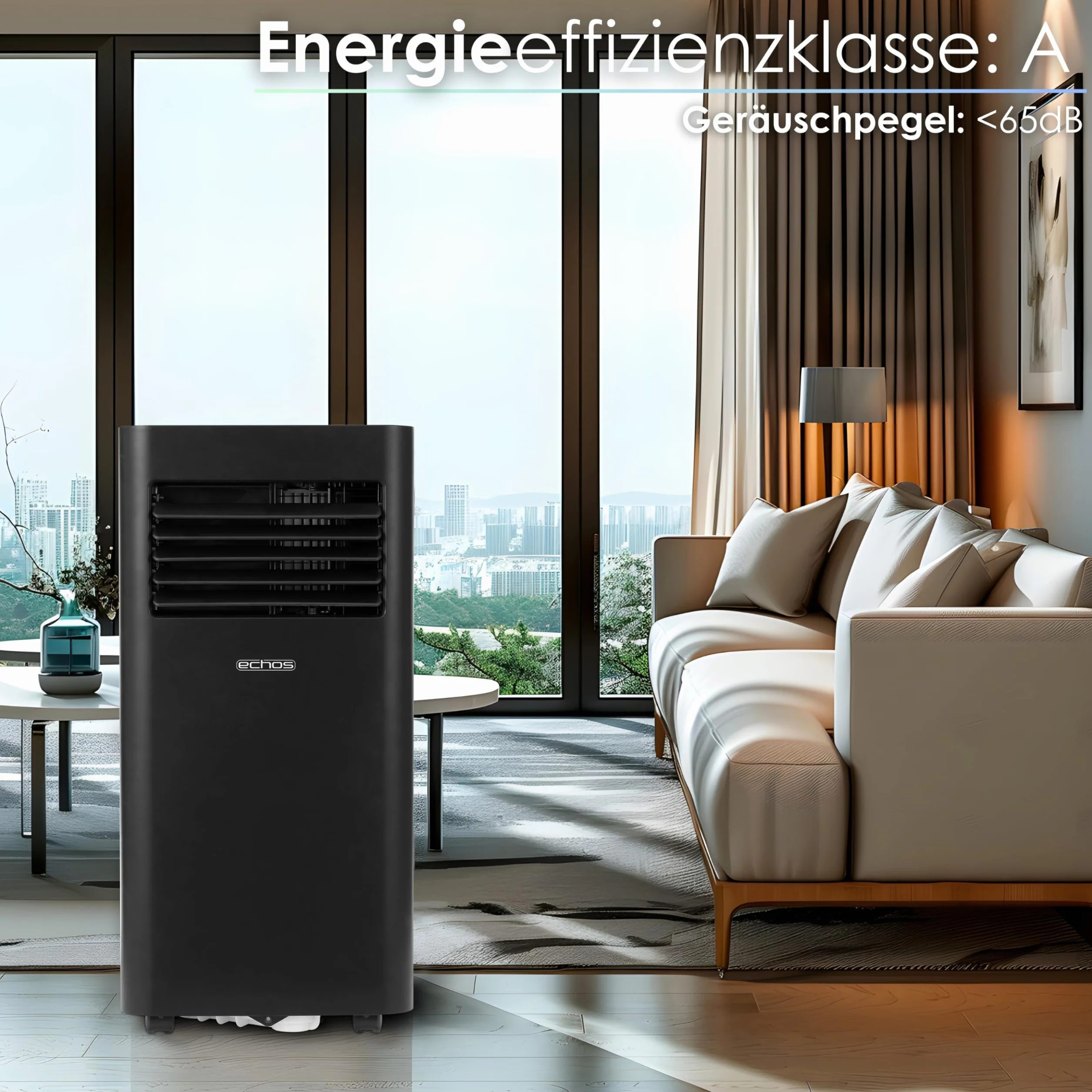 Klimatyzator przenośny 3 w 1 9000 BTU WIFI z pilotem 24h timer