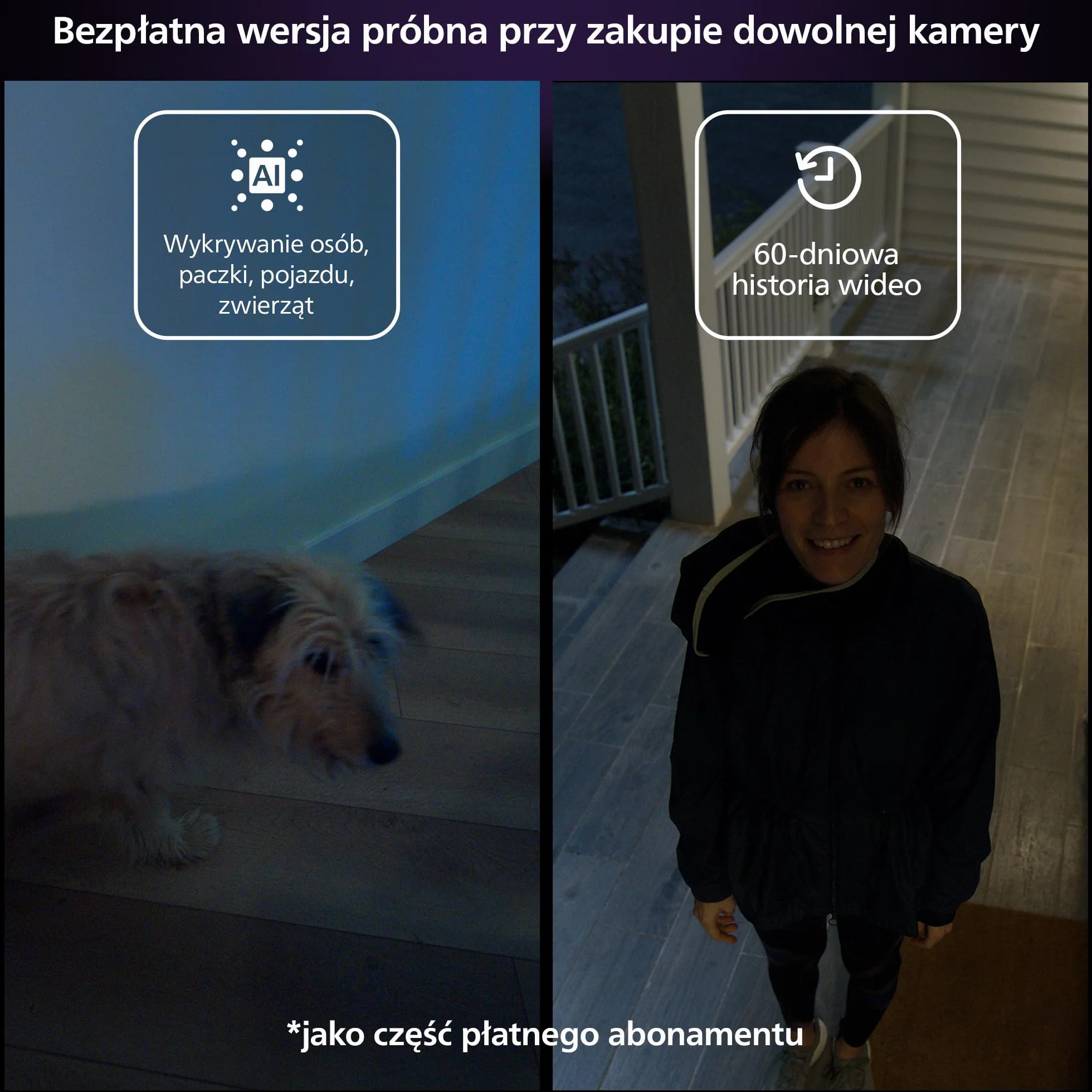 Philips Hue Raven Kamera przewodowa czarna