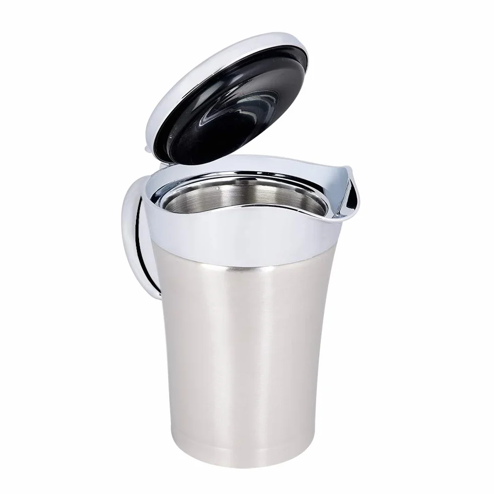 Sosjerka z pokrywką, stal nierdzewna 304, izolacja termiczna, podwójna ścianka, sos, łódź, dzbanek do serwowania, łatwy do nalewania (750 ml)