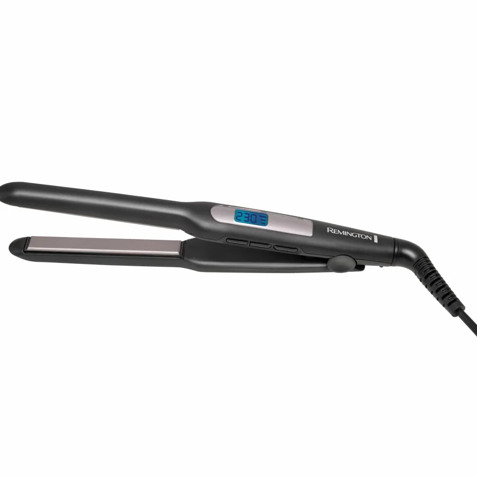 Remington Prostownica do włosów Pro-Ceramic Extra Slim do krótkich włosów, brody i fryzur typu pixie (ruchome płytki, zaawansowana powłoka ceramiczna, 9 ustawień 150-230°C, szybkie nagrzewanie) S5515