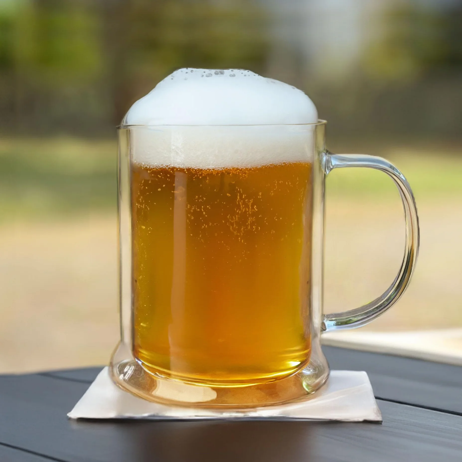 Creano Szklanka do Piwa Podwójne Ścianki 500 ml Termiczna Kufel