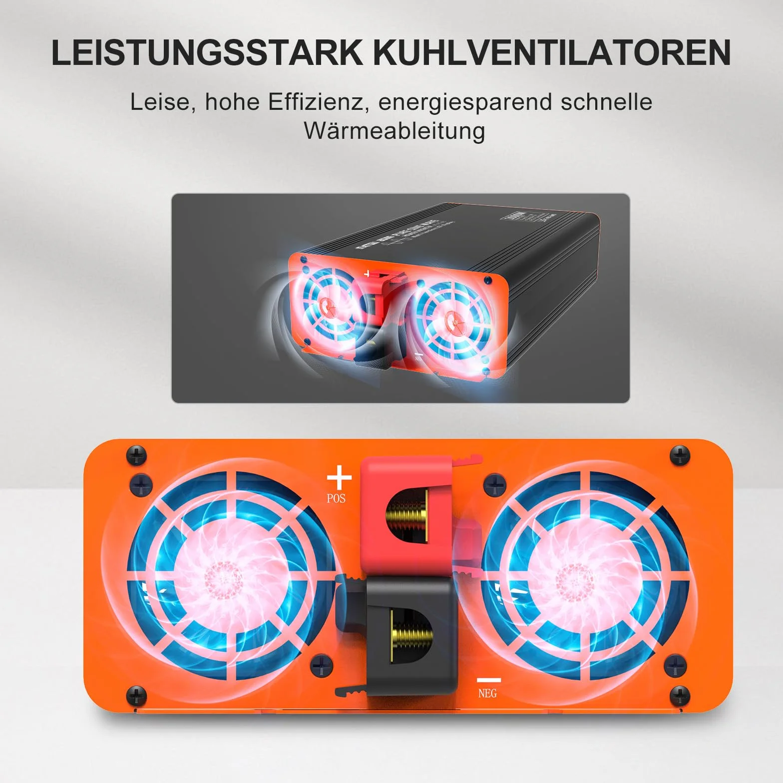 DATOUBOSS Przetwornica Samochodowa 12V 230V Czysty Sinus 2000W/4000W, Inwerter z Pilotem Zdalnego Sterowania i Wyświetlaczem LCD, 1× Gniazdo AC, 1× USB, 1× USB-C