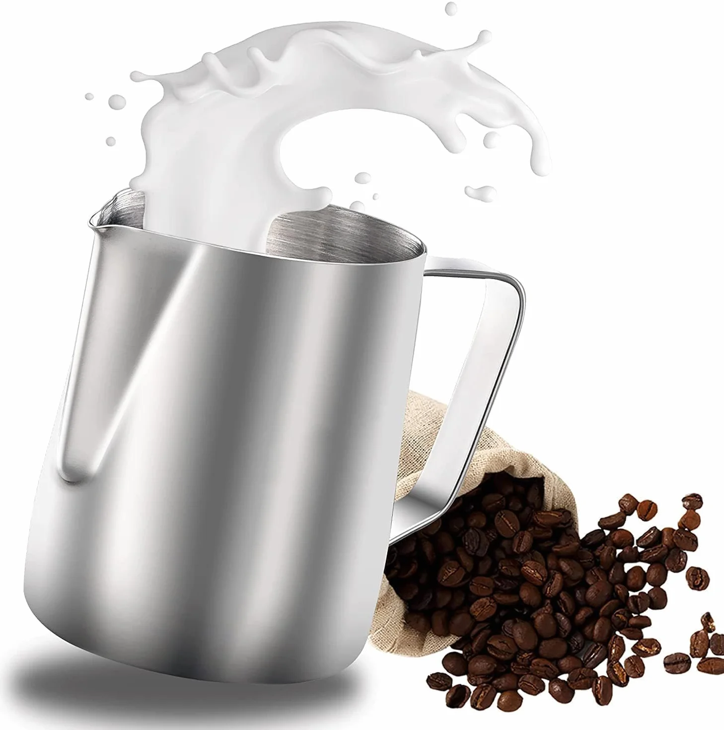 Matte Dzbanek na mleko ze stali nierdzewnej 400 ml 12 fl.oz. do cappuccino latte