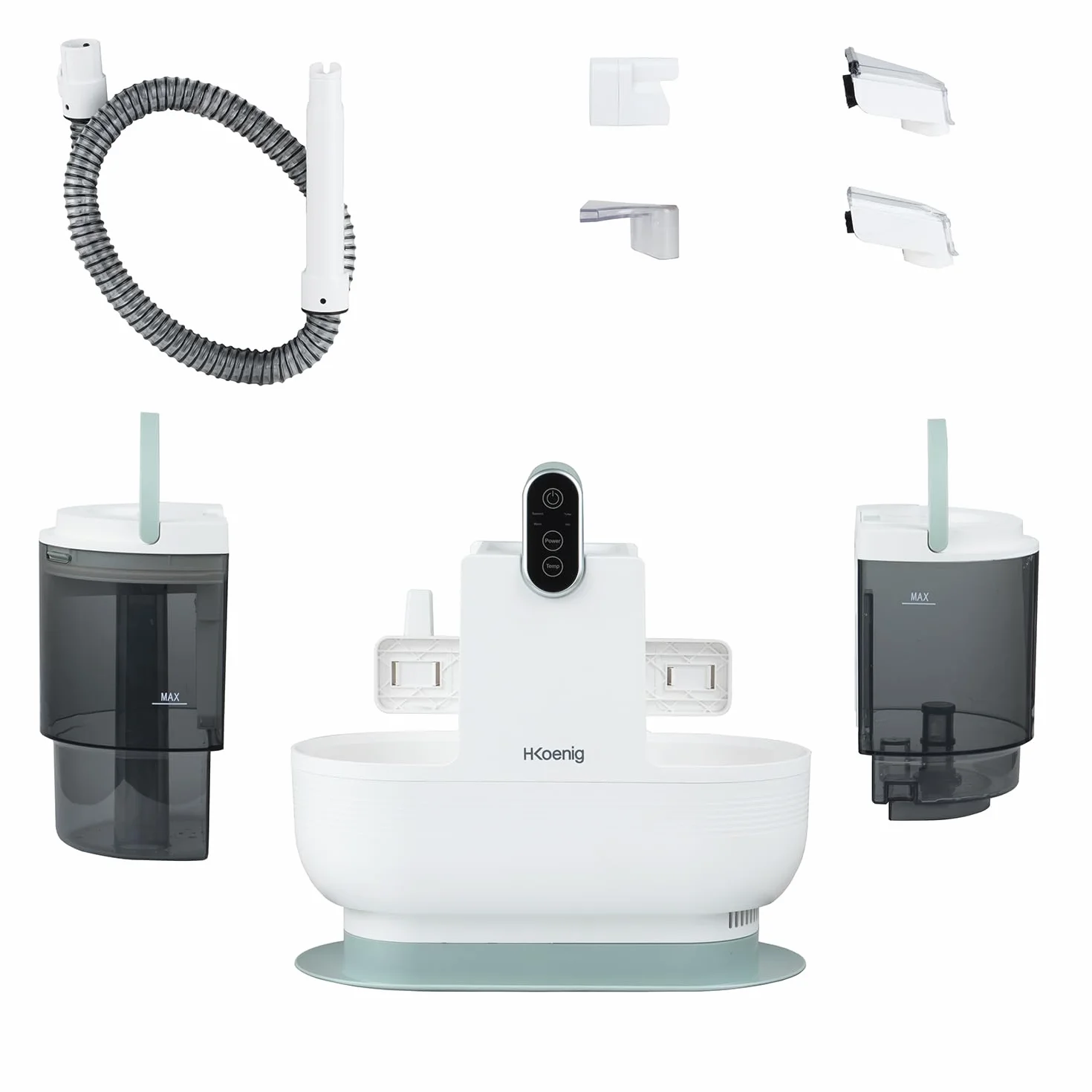 H.Koenig TWT888 podwójny zbiornik 1600 ml 950 ml przepływ 290 ml/min 60°C 1200 W