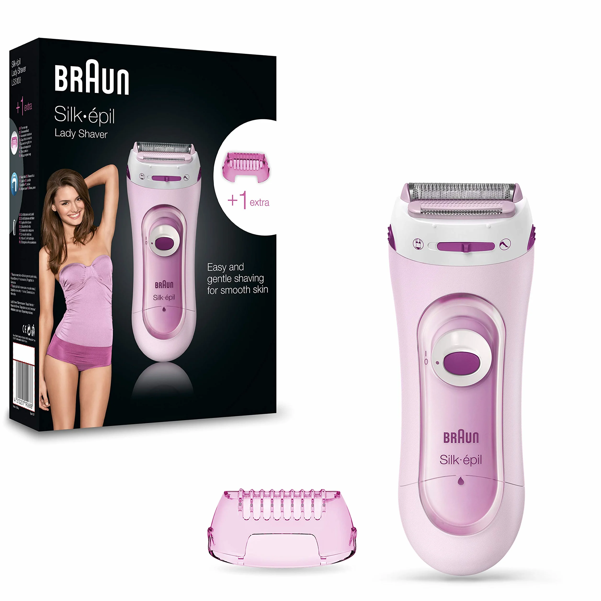 Braun Silk&Soft 5100 Lady Shaver Rosa