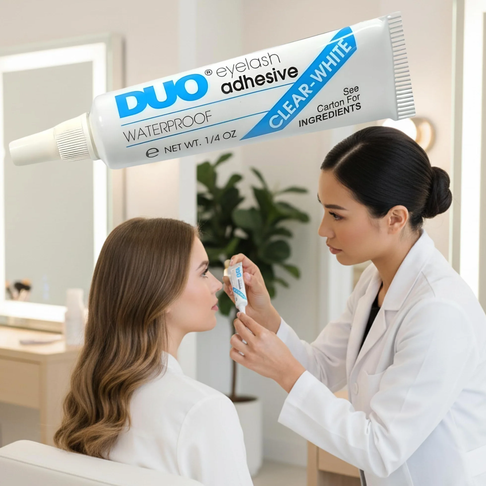 Wodoodporny klej DUO do rzęs i brwi, bezwonny, wegański (9 g)