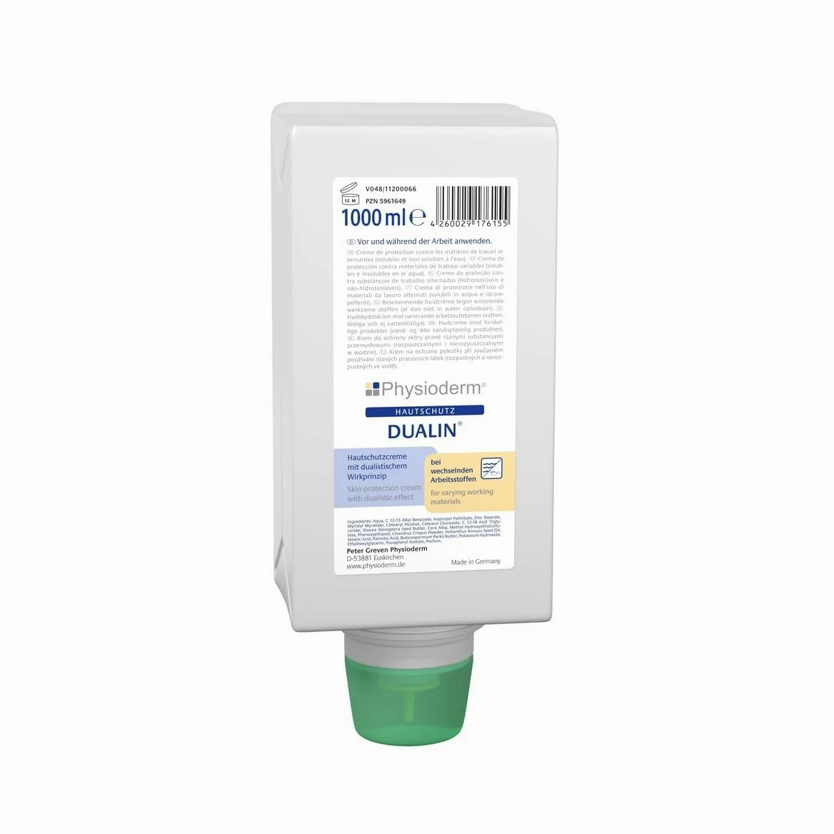Krem ochronny do skóry Dualin butelka składana 1000 ml