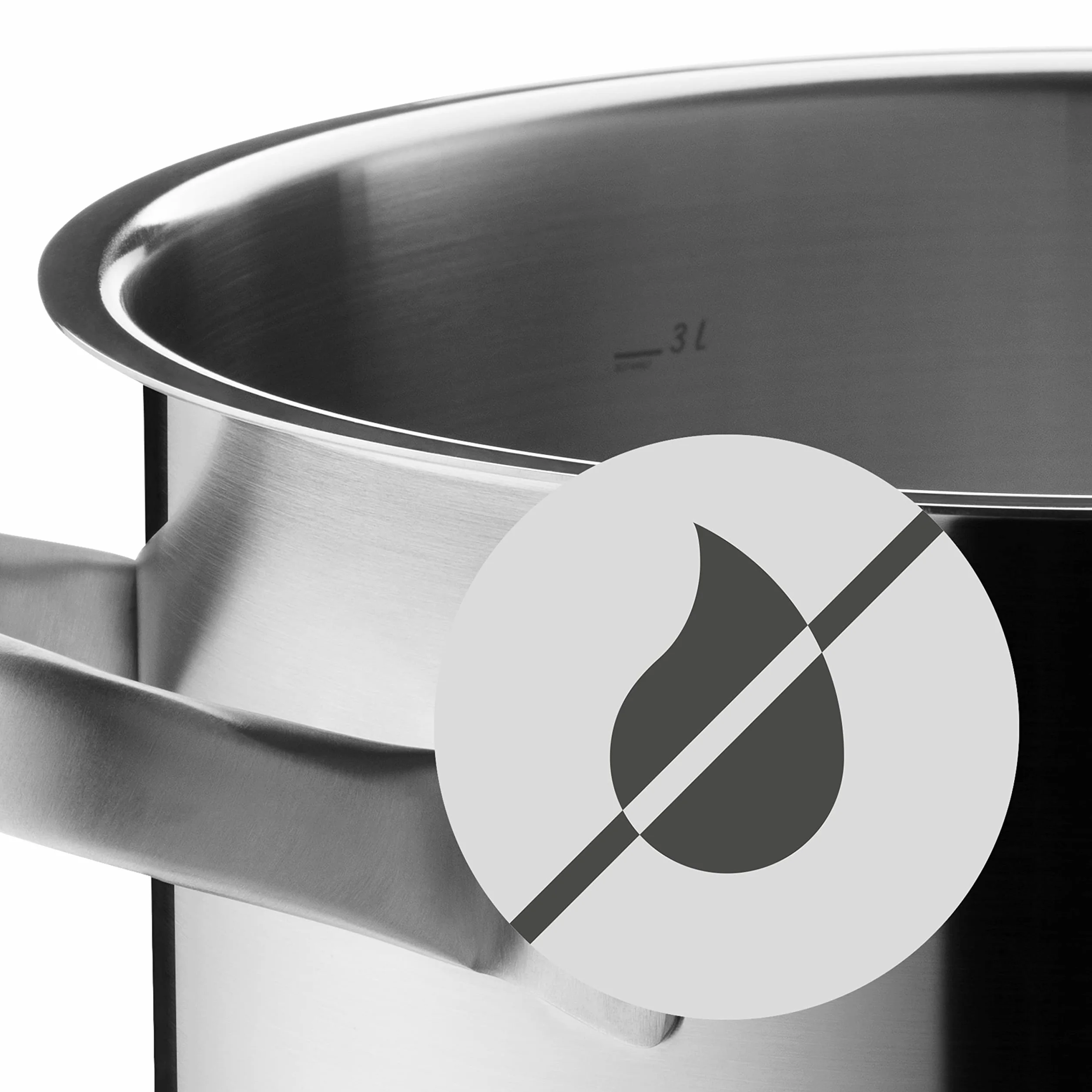 WMF Cromargan garnek do warzyw ze stali nierdzewnej 8,8 l 24 cm TransTherm do kuchenek indukcyjnych