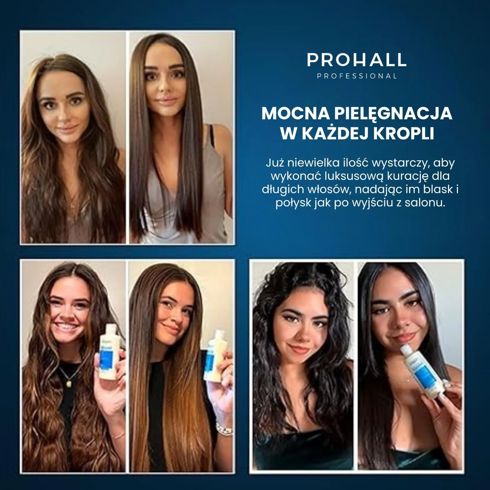 Brazylijska Kuracja Keratynowa do Włosów- Bez Formaldehydu - PROHALL SELECT ONE 100ml - Wygładzająca Włosy i Redukująca Puszenie, Blask, Terapia Białkowa- Profesjonalna Pielęgnacja Włosów w Domu