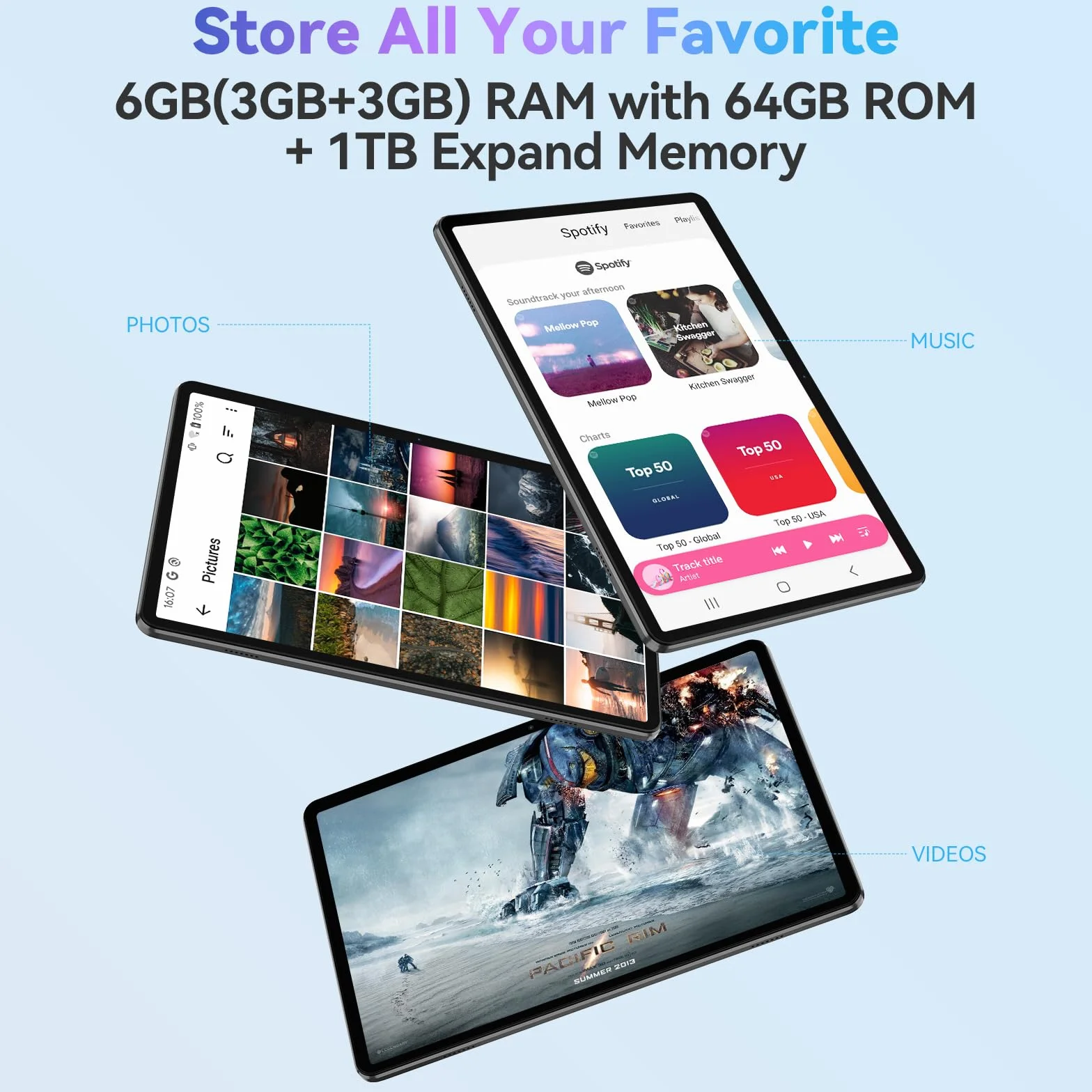 Blackview Tab 70 3/64GB WiFi Niebieski Tablet