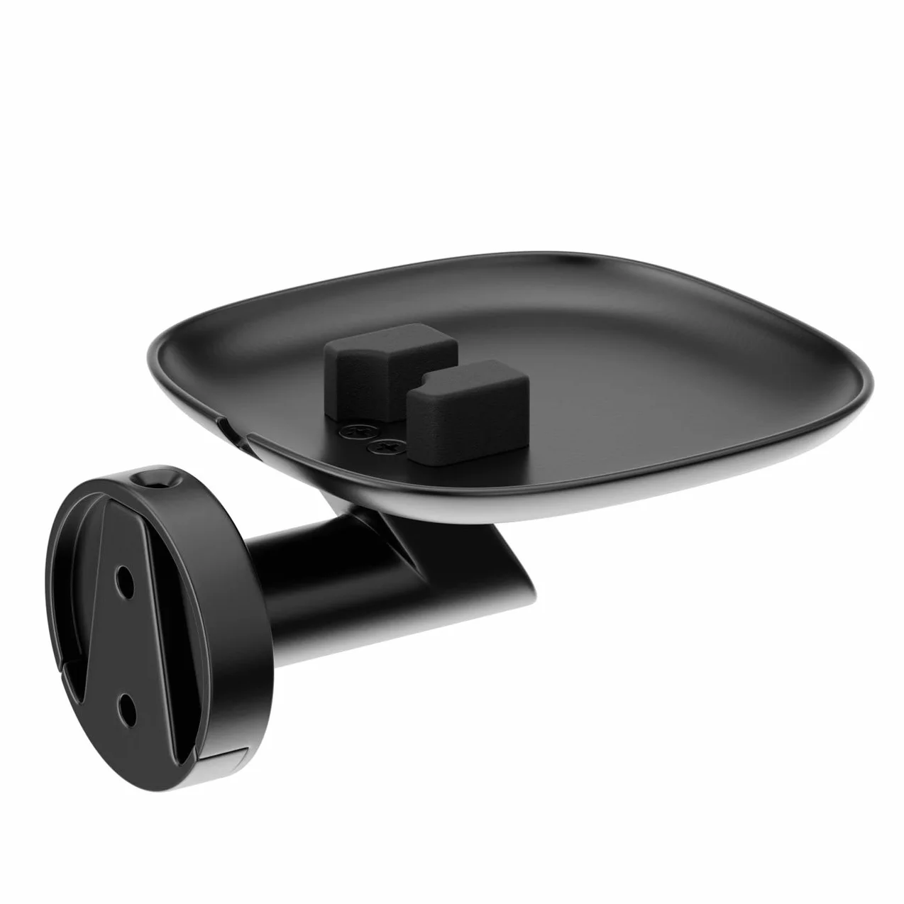 deleyCON 2x stały uchwyt ścienny do SONOS ONE (SL) i SONOS Play:1 uchwyt głośnikowy metalowy - Czarny