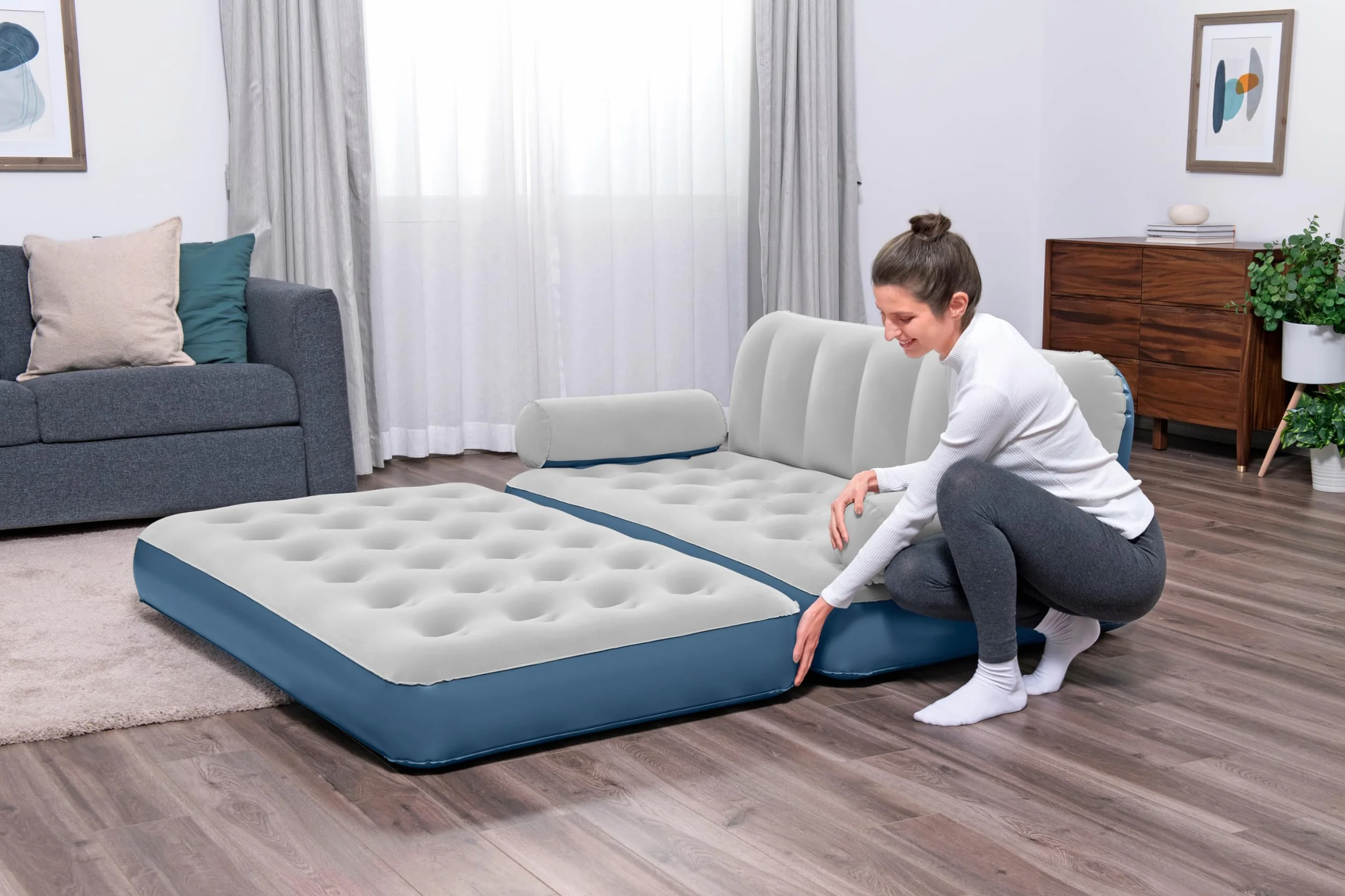 Bestway Multi-Max sofa dmuchana 3 w 1 ze zintegrowaną pompą elektryczną 188 x 152 x 64 cm