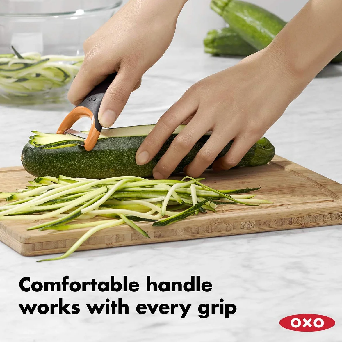 Oxo Good Grips Julienne Prep Obieraczka, Czarny/Pomarańczowy, S