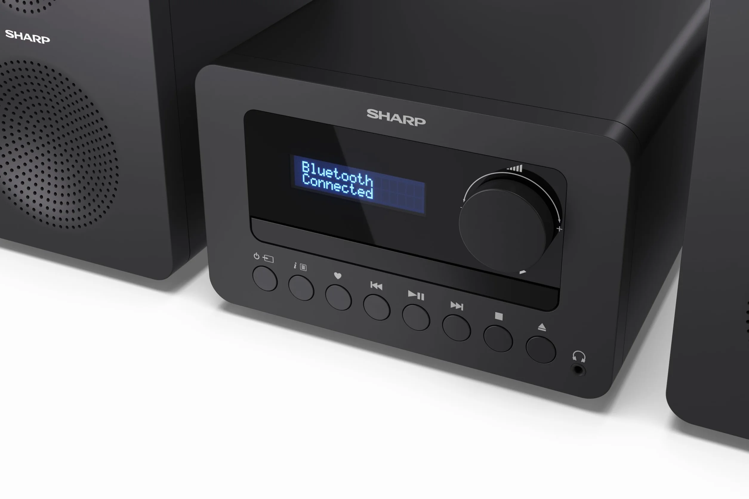 Sharp XL-B520D(BK) Zestaw Stereo, Czarny, 40W