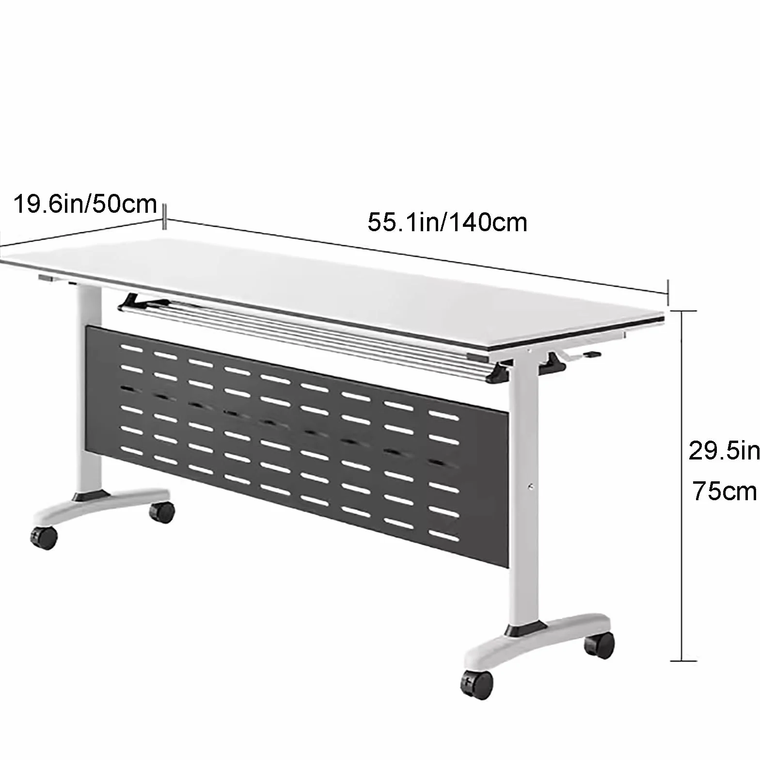 Folding Conference Table, Training Table, Rectangle Office Meeting Table, Medium