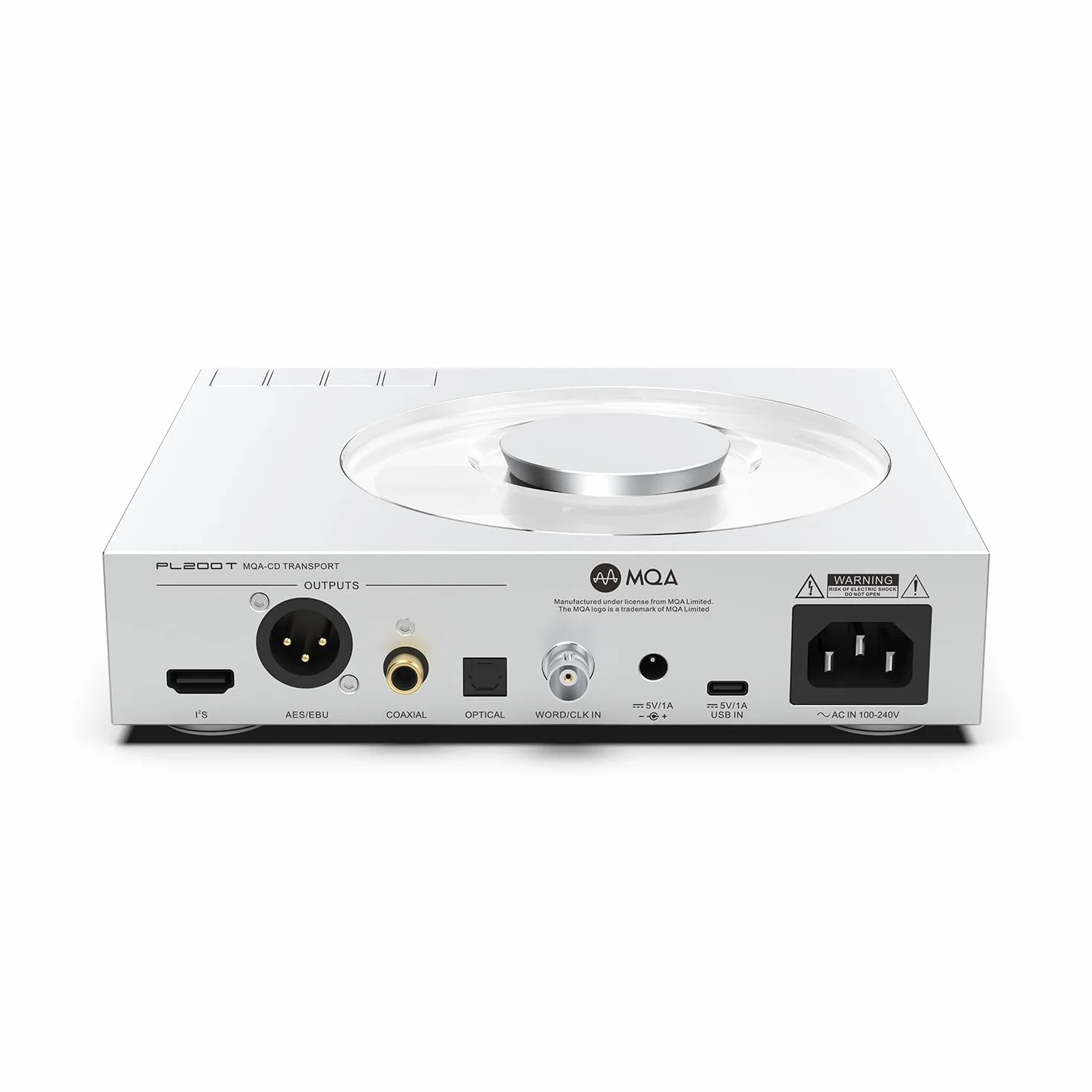 S.M.S.L PL200T MQA-Odtwarzacz CD Zegar Wejście HiFi Bezstratne Odtwarzanie Odtwarzanie Mod Transport (srebrny)
