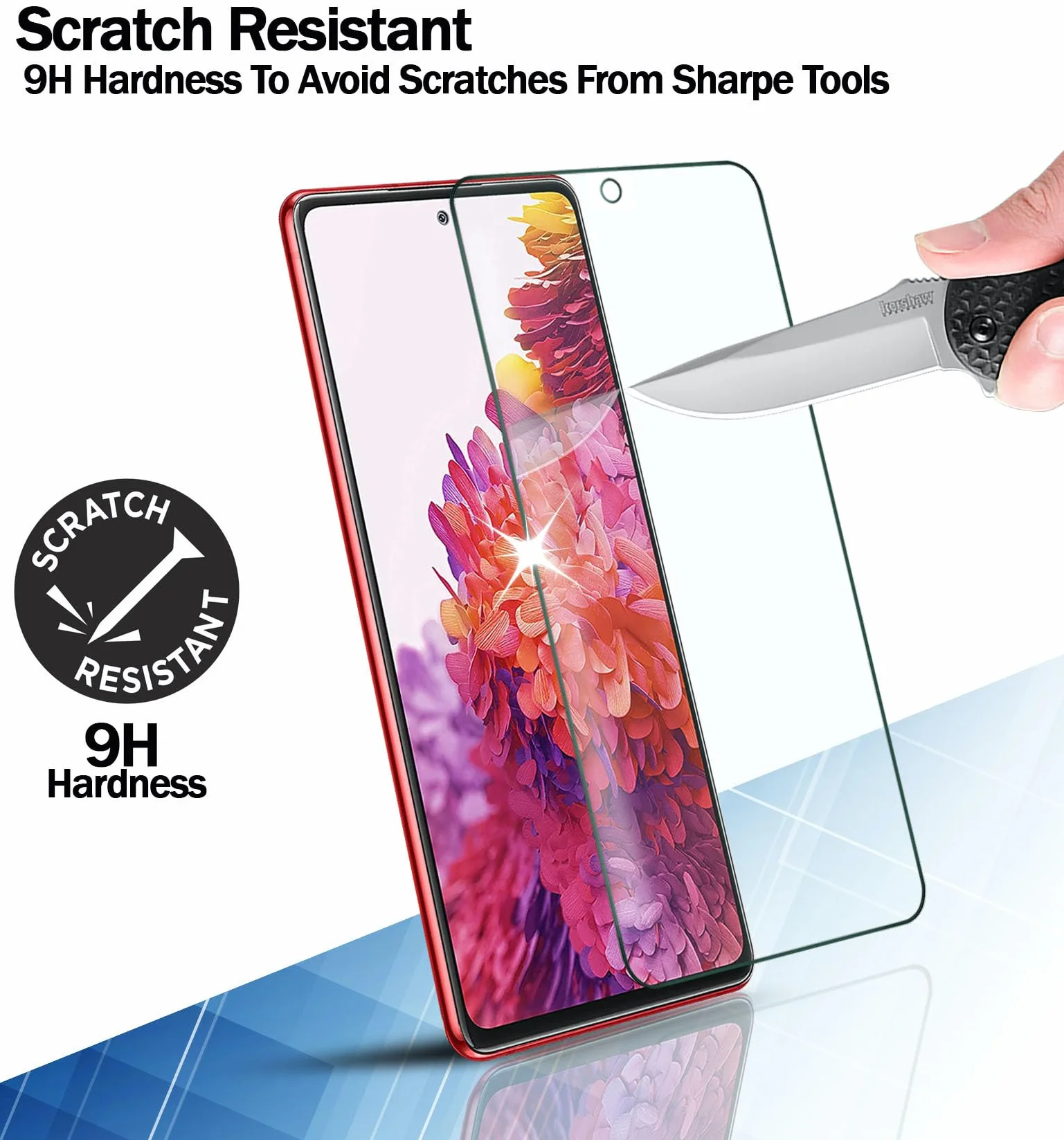 RKINC Ochraniacz ekranu [3-pak] do Samsung Galaxy S20 FE 5G / S20 FE 5G UW 16.5 cm, folia ochronna ze szkła hartowanego, 0,33 mm [bez pęcherzyków] [odporna na zarysowania] [odporna na pękanie]