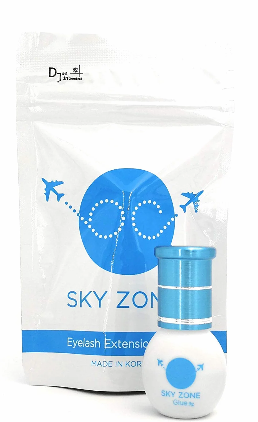 SKY ZONE Eyelash Extension Glue – wysokiej jakości klej do przedłużania i zagęszczania rzęs (5 g)