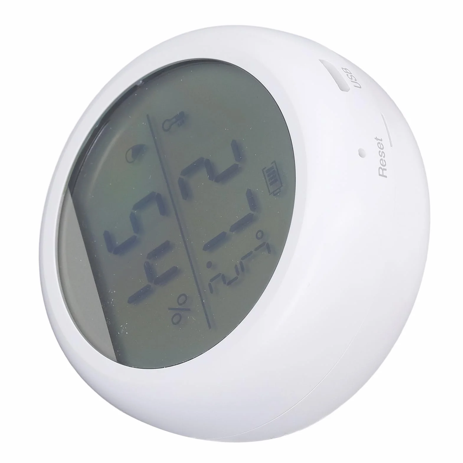 WALFRONT Inteligentny Czujnik Temperatury i Wilgotności Wi-Fi, Zakres Wykrywania Alarmu Niskiego Napięcia z możliwością Regulacji, z Elektronicznym Wyświetlaczem Atramentowym do Szklarni w