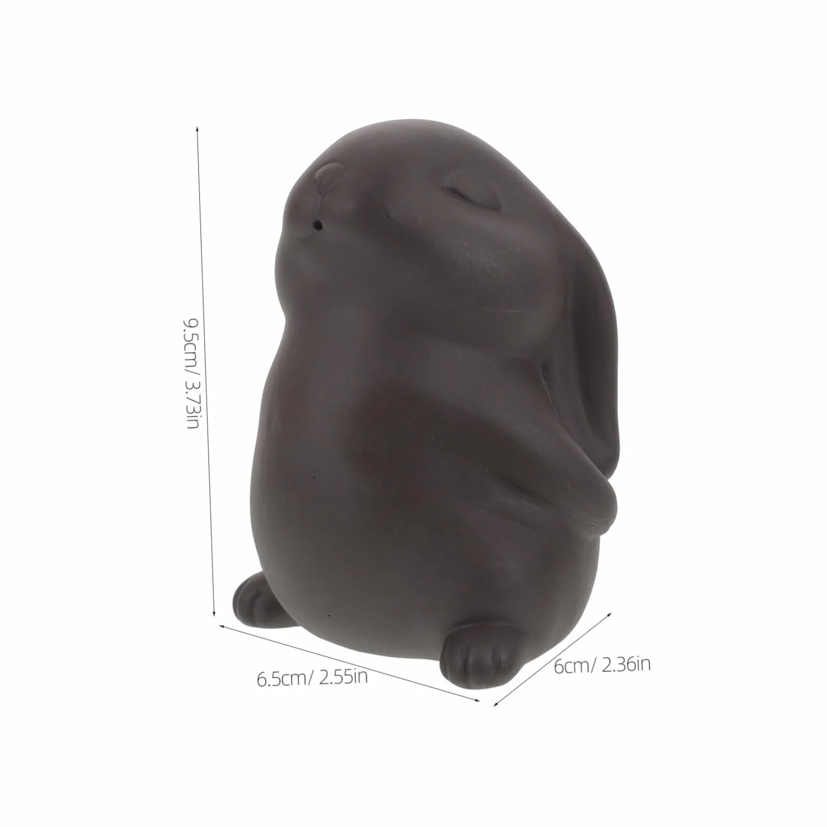 Handmade Tea Pet Rabbit Figurine Kung Fu Tea Bunny Ornament Creative Year of The Rabbit Prosperity Desktop Decoration