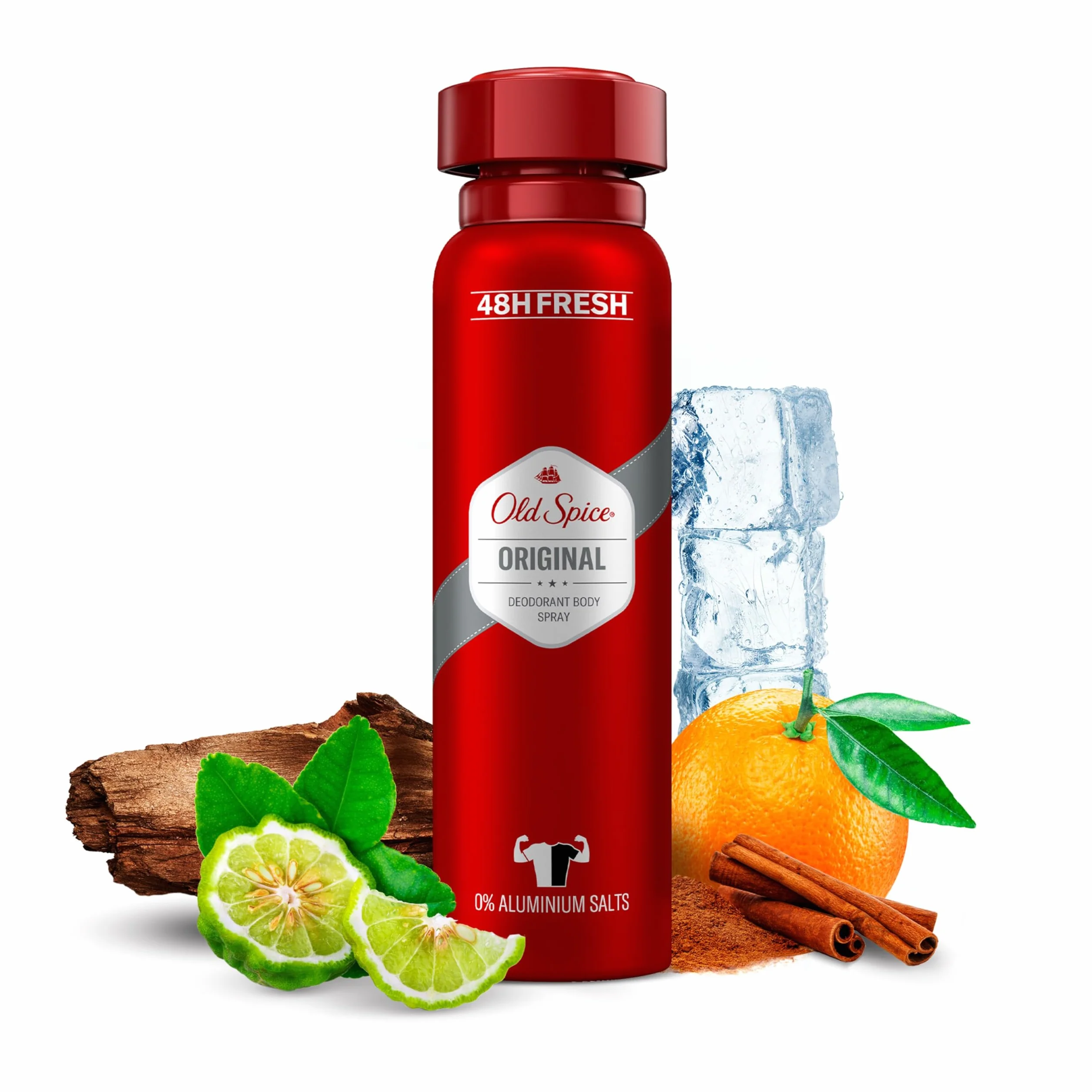 Old Spice Oryginalny dezodorant w sprayu do ciała, dezodorant w sprayu bez aluminium dla mężczyzn, 6 sztuk (6 x 150 ml)
