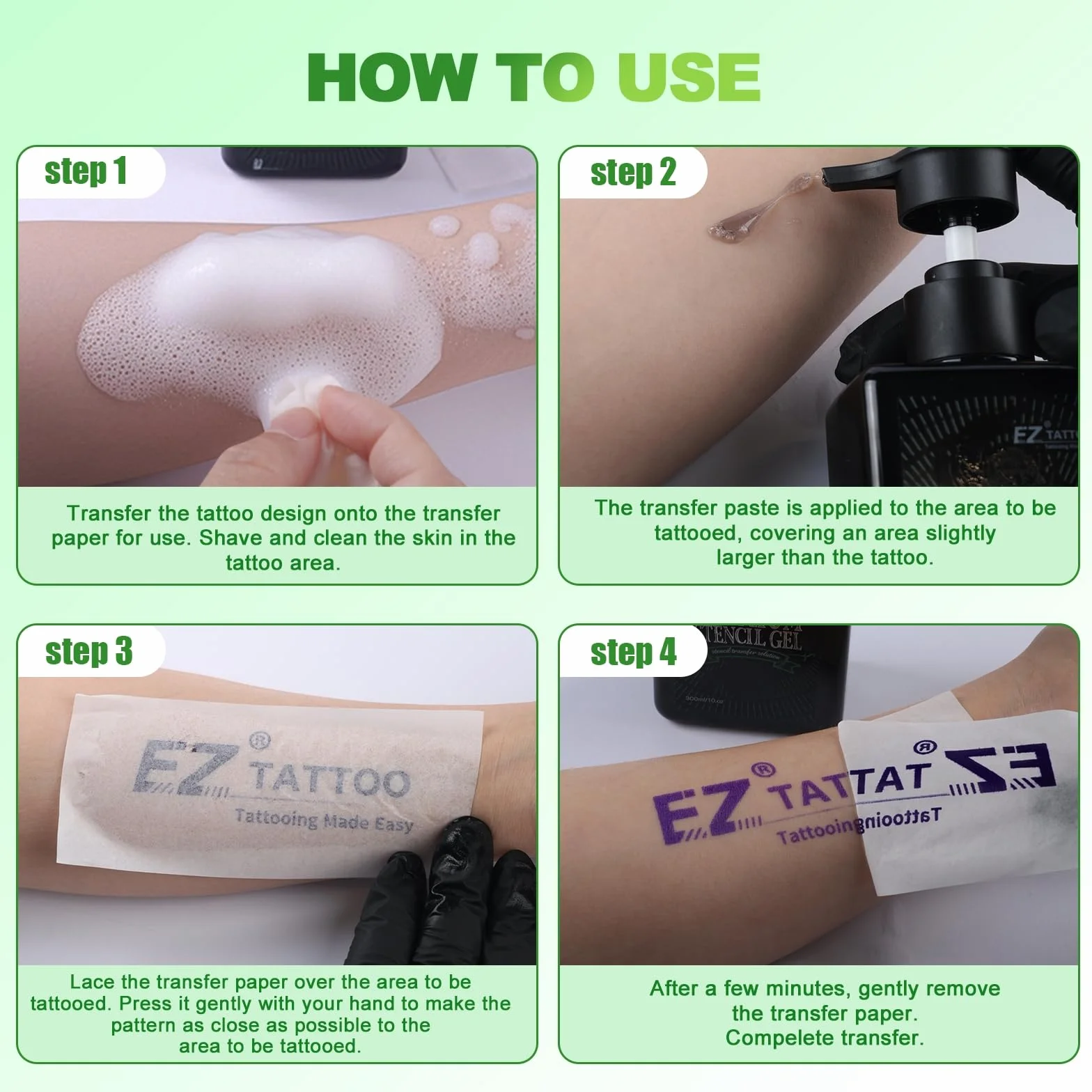 EZ Żel Transferowy Tatuaż - 150 ml Stencil Stuff, Żel do szablonu tatuażu, żel do szablonów do tatuażu, akcesoria