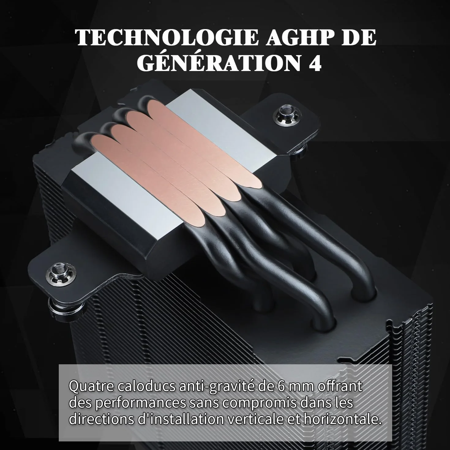 Thermalright Assassin Spirit 120 EVO Chłodzenie procesora, 4 x ciepło cieplne, 12 cm, prędkość 1850 obr./min, chłodzenie procesora, czarny, wentylator PWM, cichy, kompatybilny z AMD, AM4, AM5 i Intel