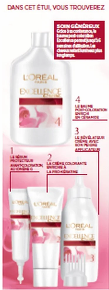 L'Oréal Paris Excellence Permanente Hair Farba Cream - Odcień : Miedziany mahoń (6,54)