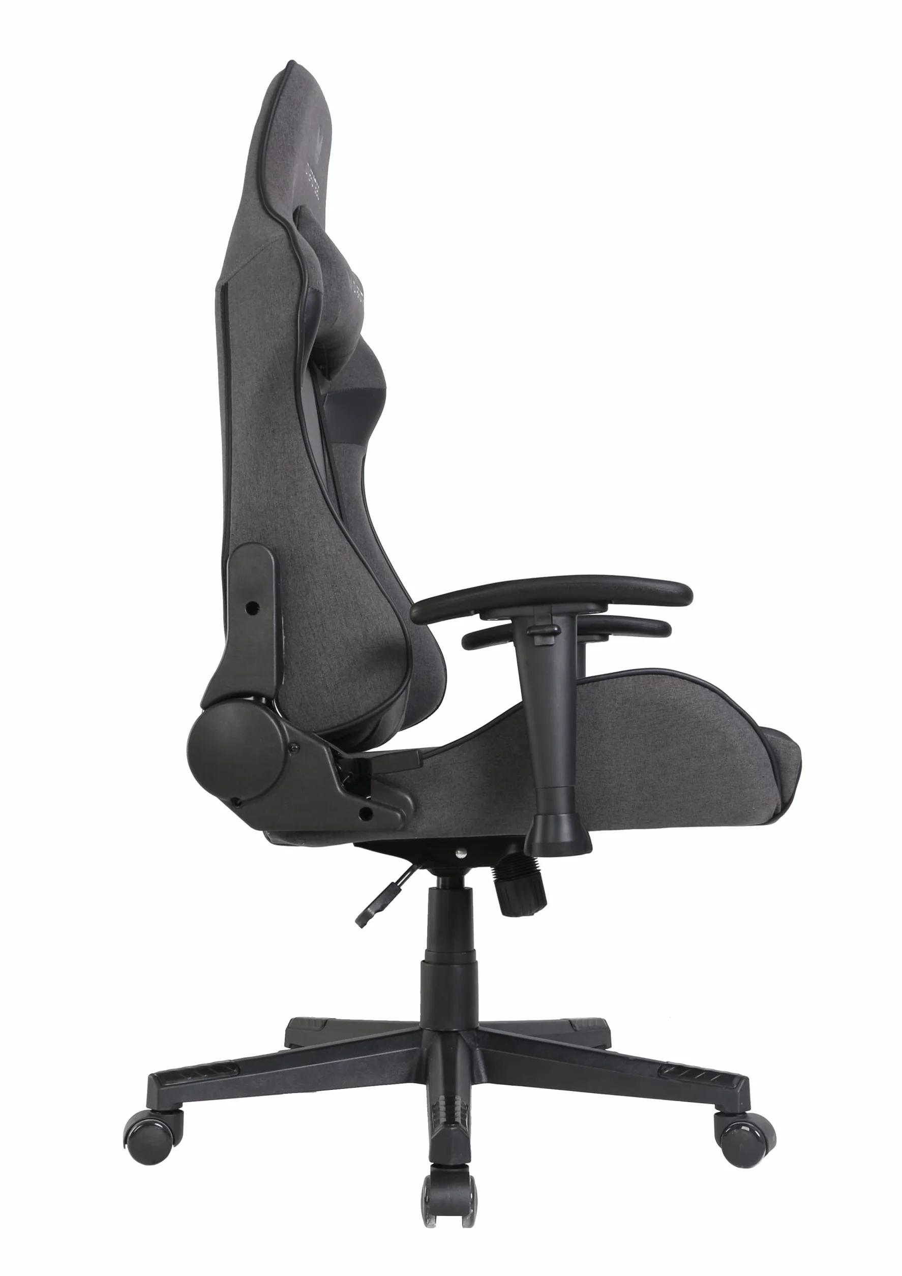 Oversteel ULTIMET Fotel dla graczy, oddychająca tkanina, podłokietniki 2D, regulowana wysokość, 180°, 120 kg, czarny