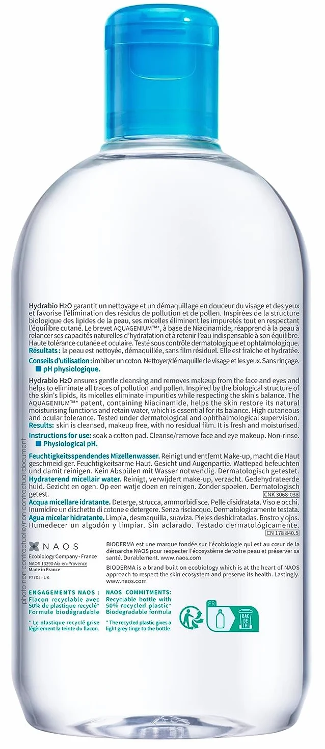 Bioderma Hydrabio H2O opakowanie (x)