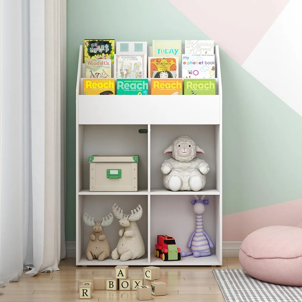 Vicco Półka dla dzieci Conny Biały 72 x 111 cm z 4 półkami