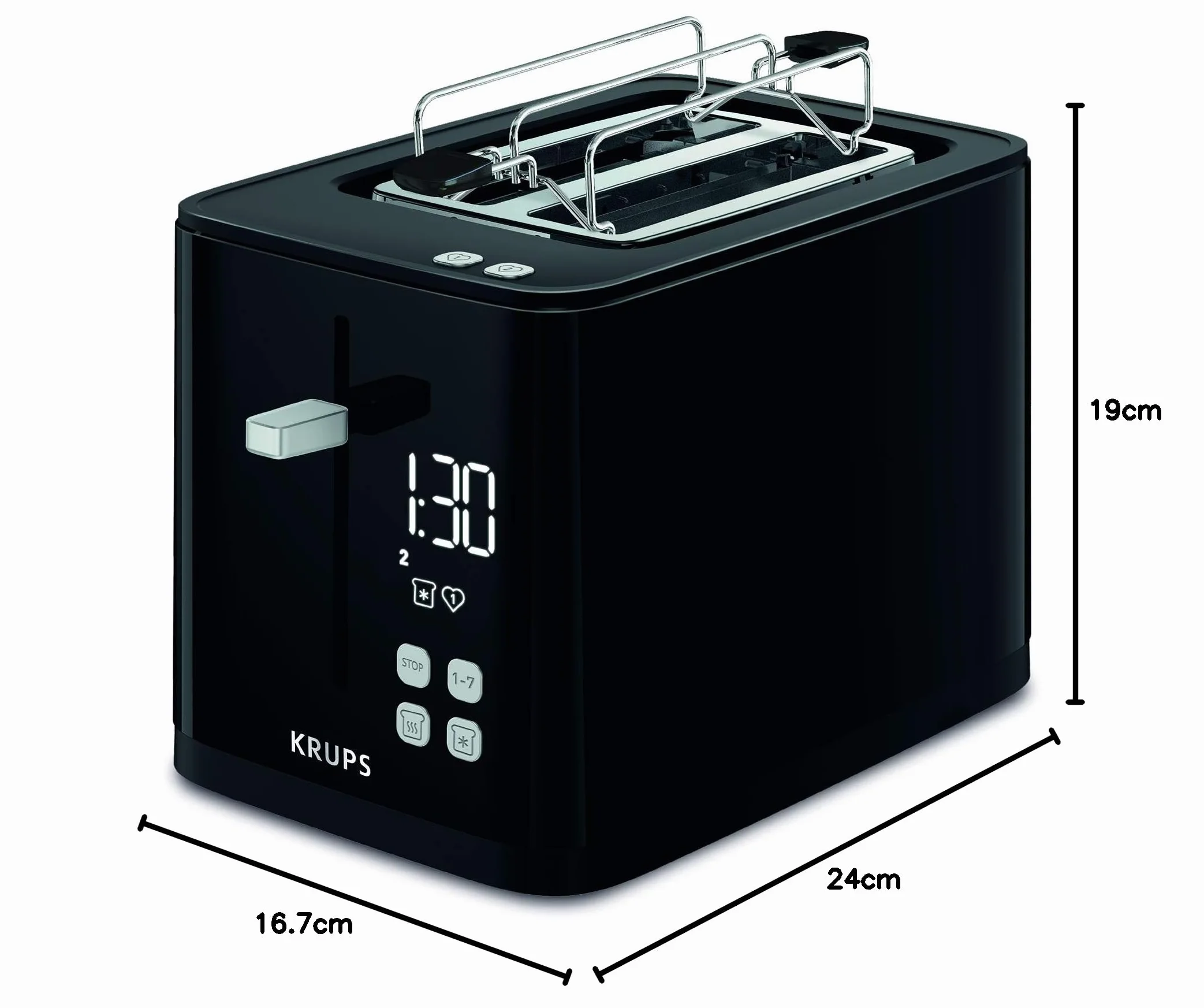 Krups KH6418 Smart'n Light Toster 850 W Czarny