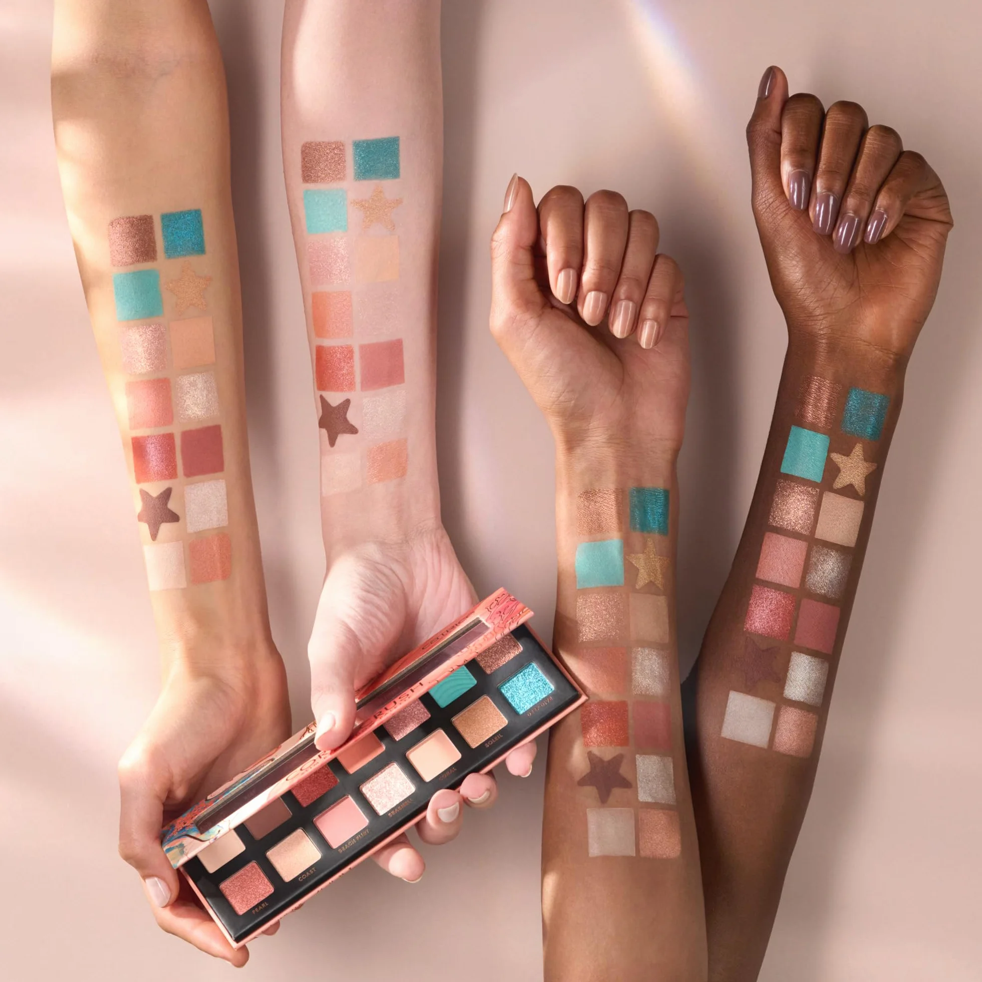 Catrice Paleta cieni do powiek Coral Crush Slim, długotrwały, wyraźny wynik, błyszczący, intensywny (10.6g)