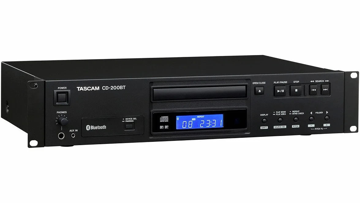 Tascam CD-200Bt odtwarzacz CD z odbiornikiem Bluetooth, czarny
