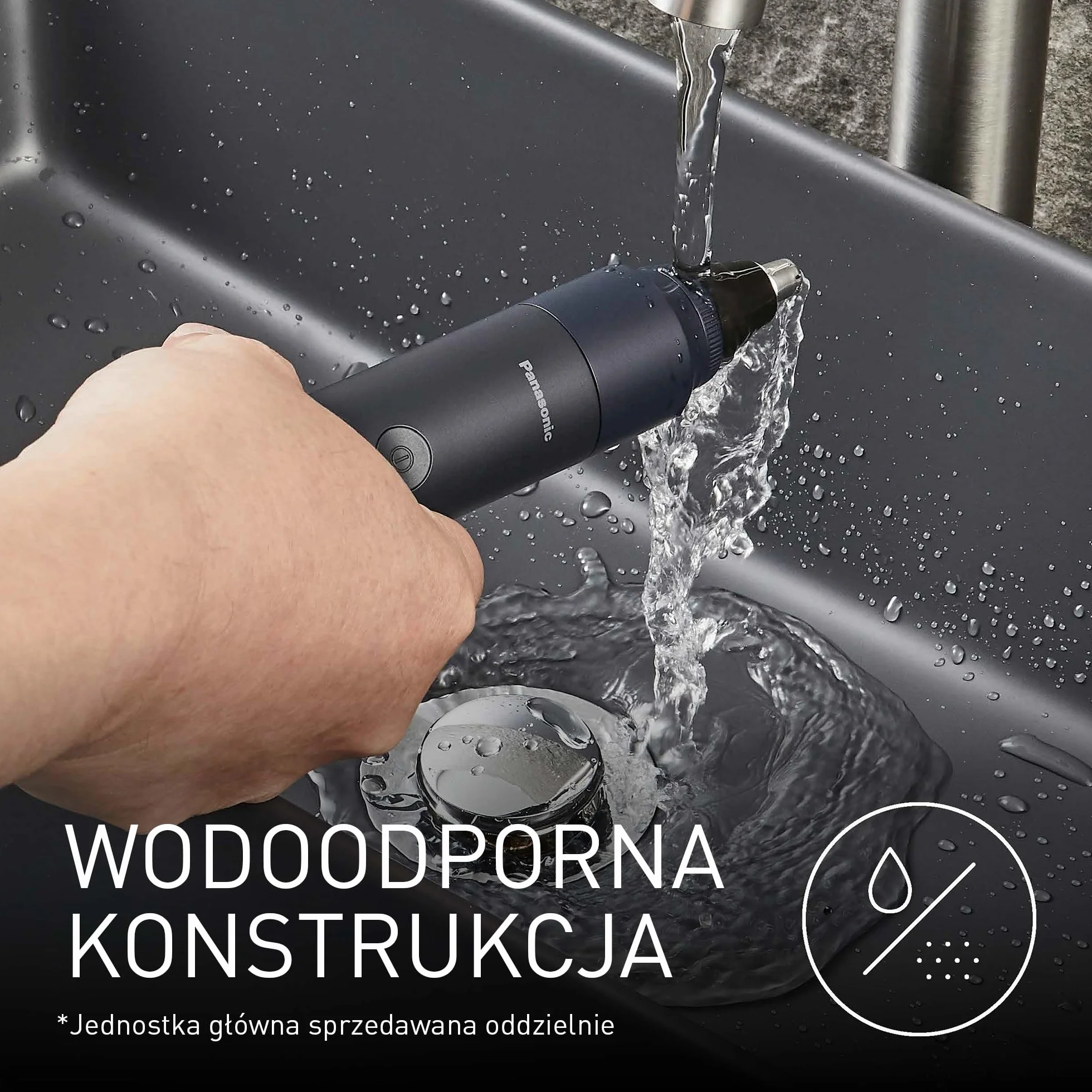 Panasonic ER-CNT1 MULTISHAPE modułowy system do pielęgnacji osobistej - nasadka trymera do nosa/uszu/zarostu (funkcja podciśnienia, system Vortex)