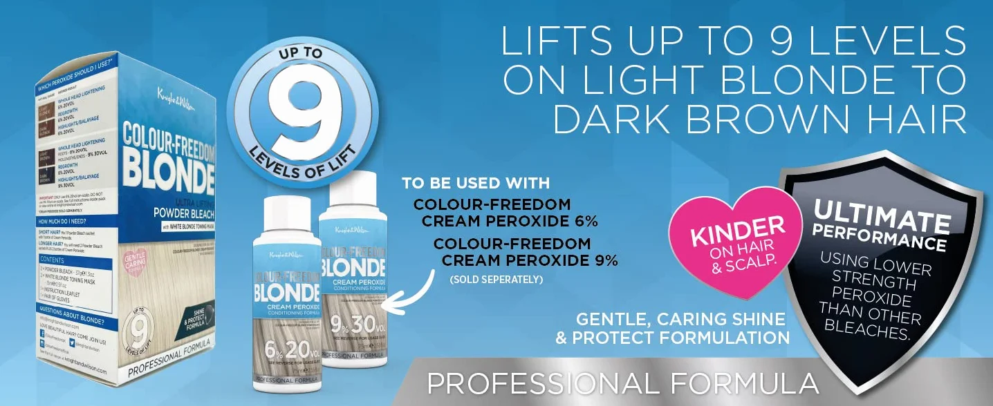 Knight & Wilson Colour Freedom Blonde Proszek Rozjaśniający do Włosów, Blond, 141 g